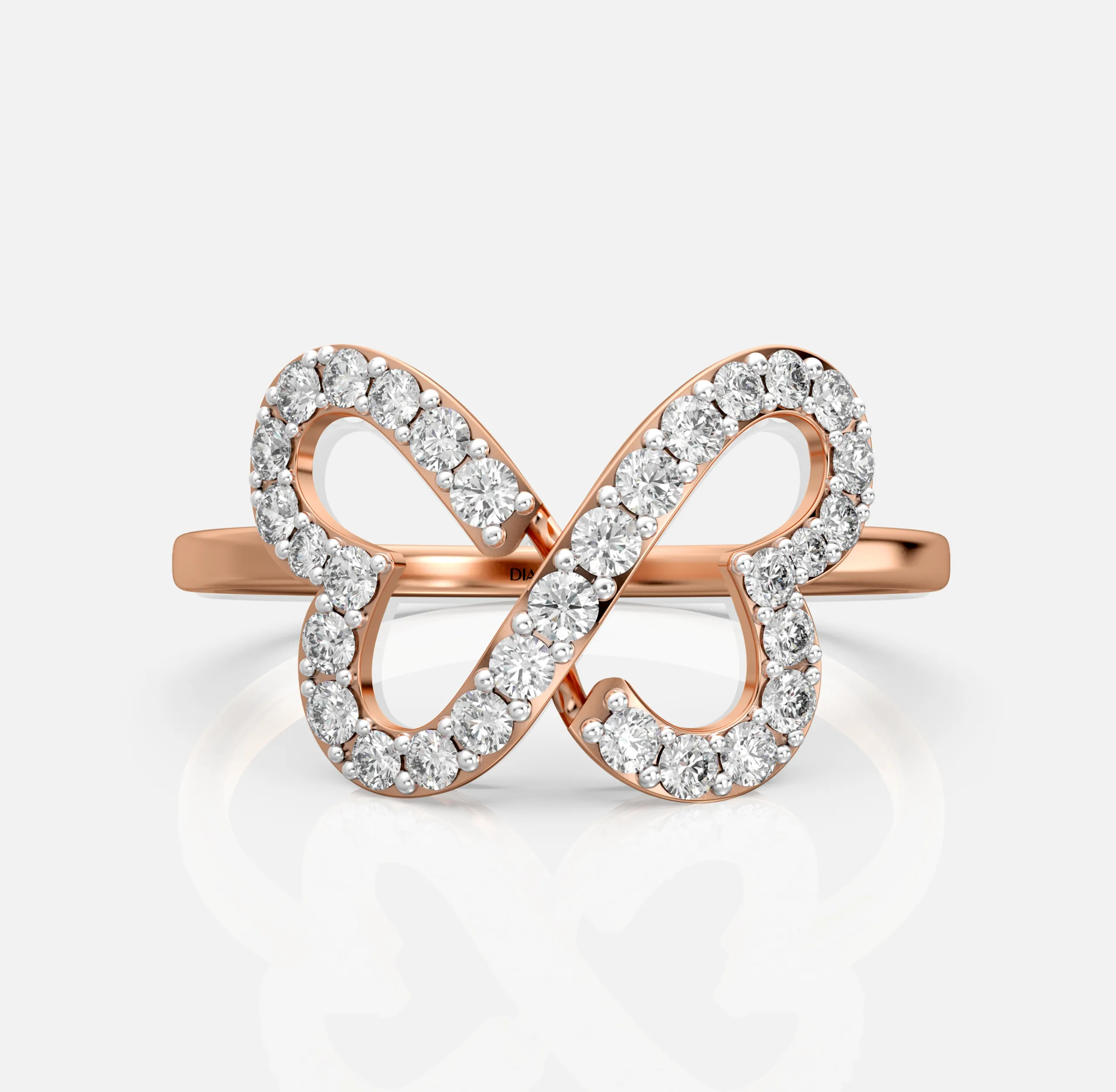 Fluttering Butterfly Diamond Ring