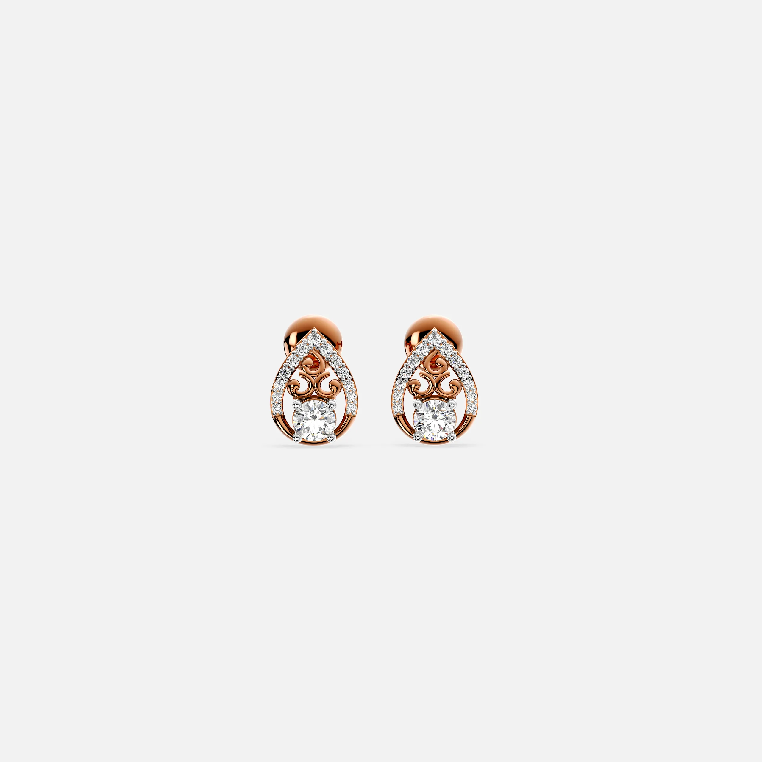 Teardrop Diamond Earrings
