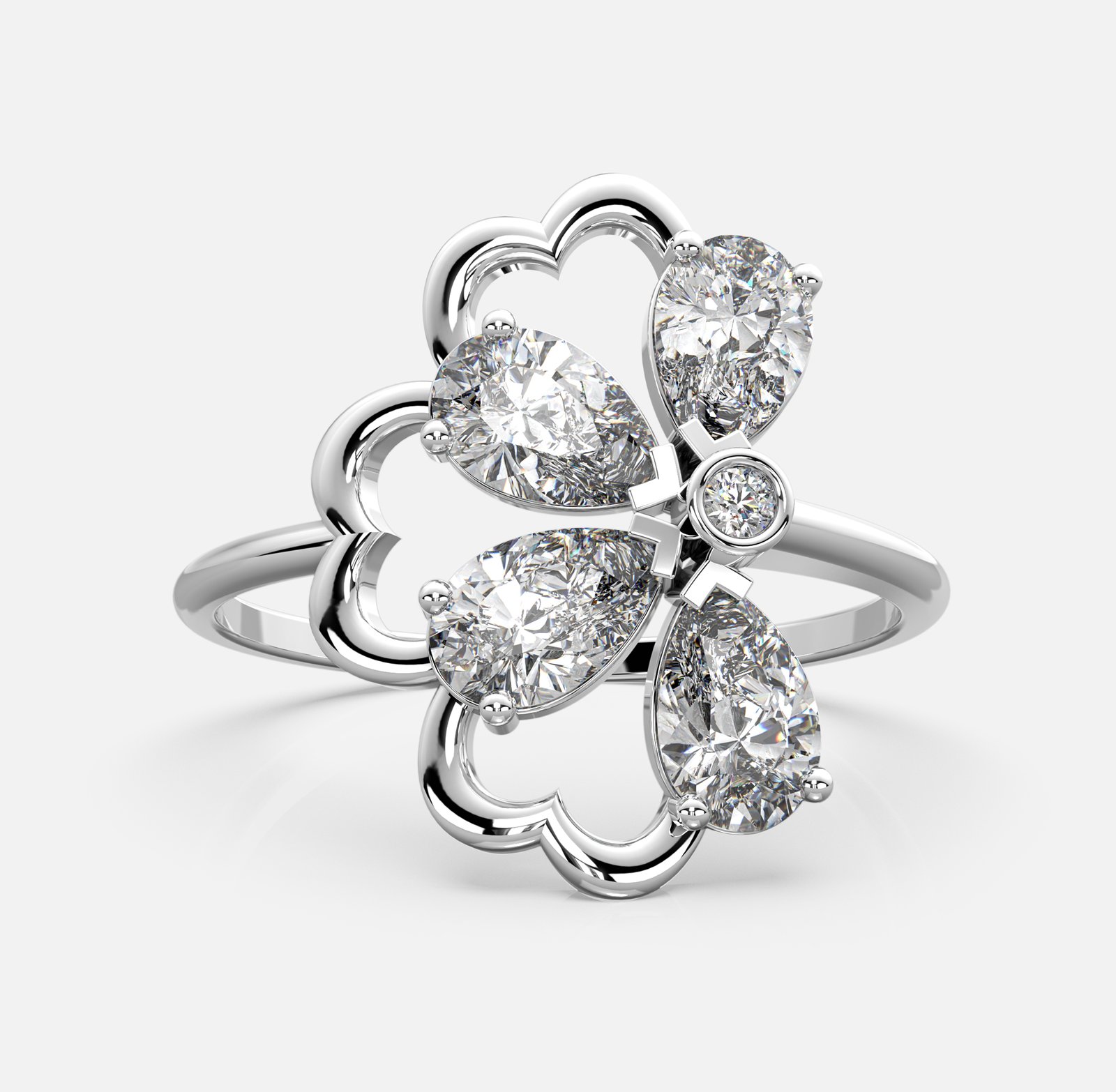 Blossom Cluster Diamond Ring