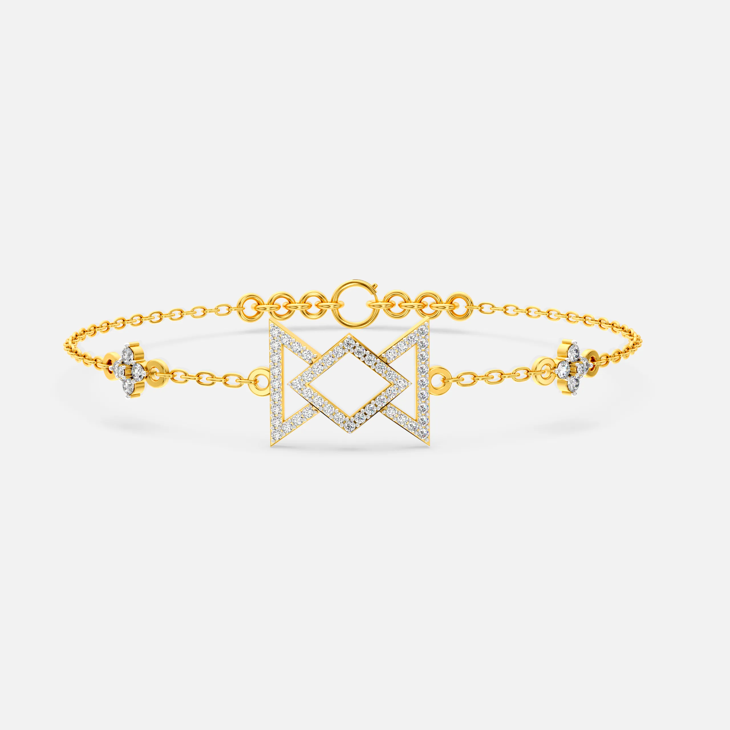 Diamond Hourglass Bracelet