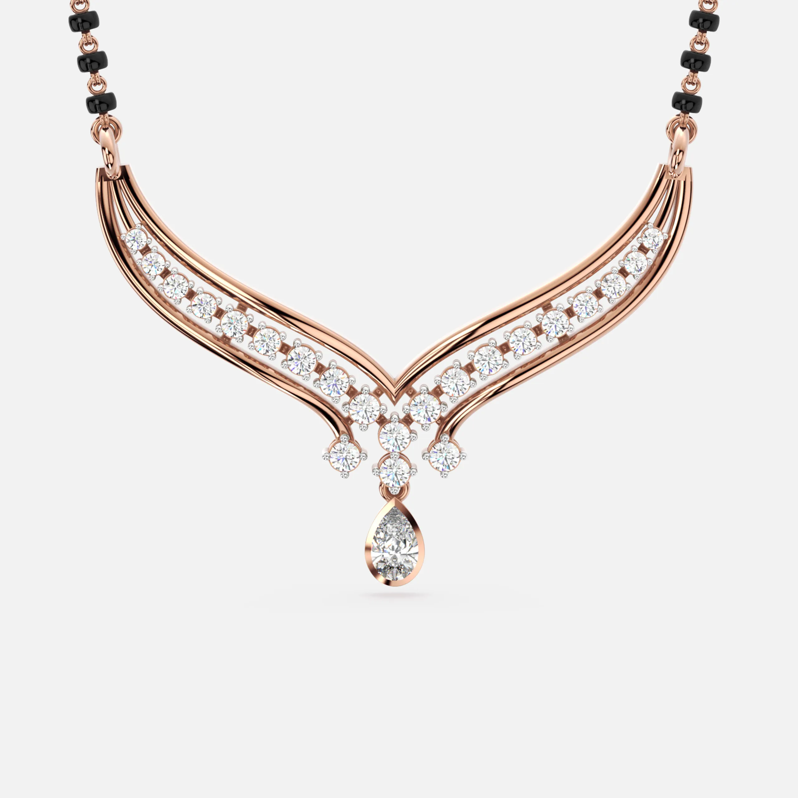 Radiant V-Curve Diamond Mangalsutra