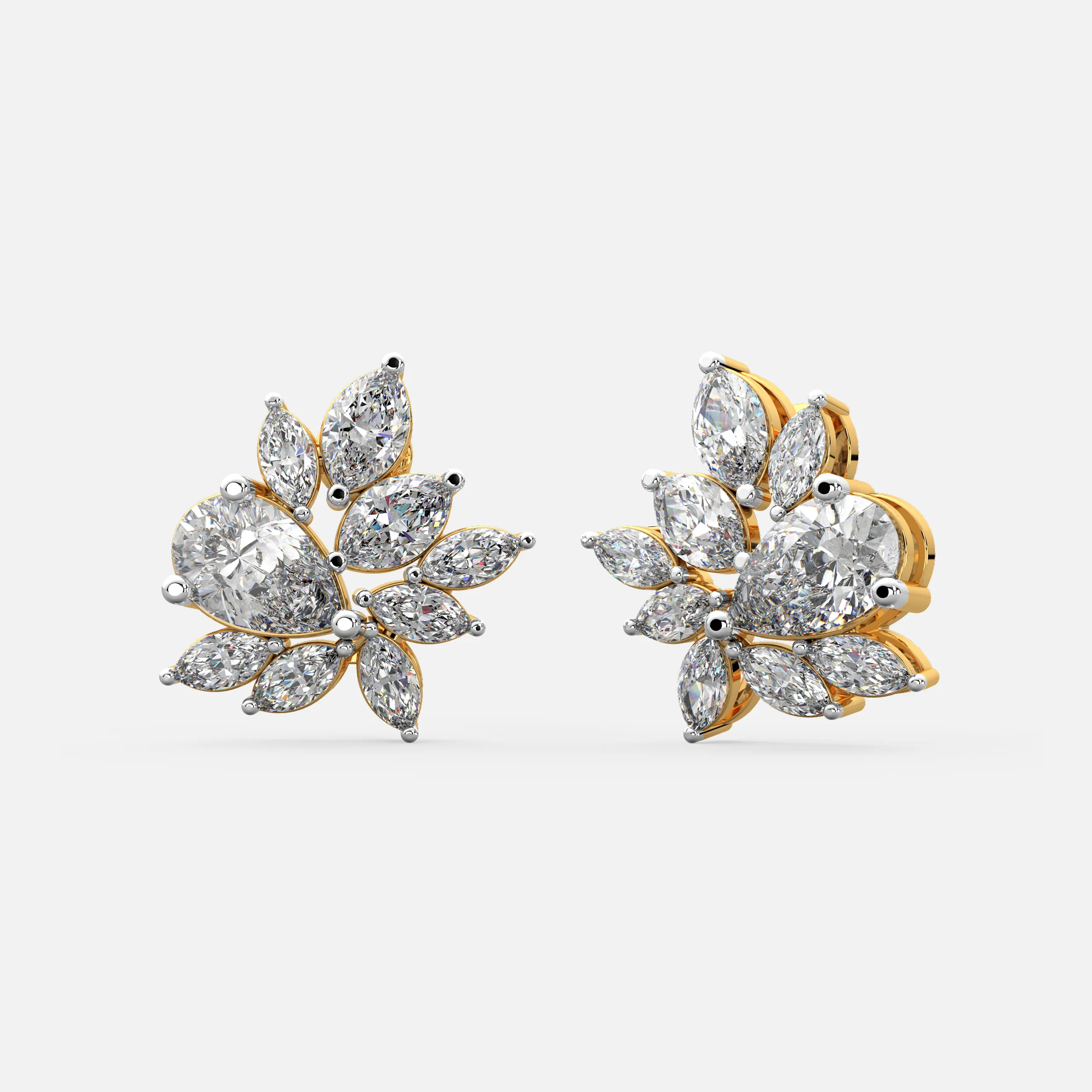 Petal Grace Diamond Earrings