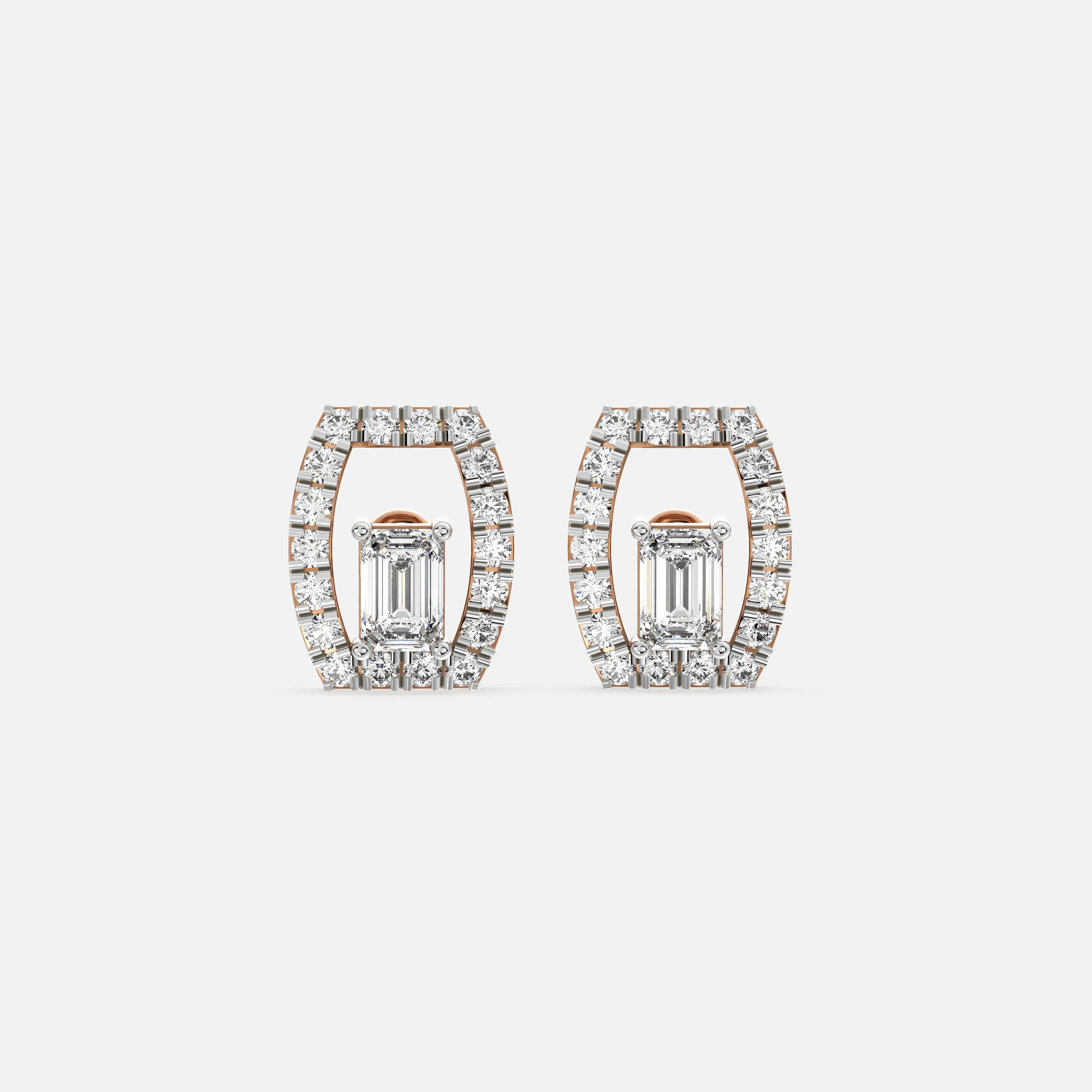 Radiance Frame Diamond Earrings