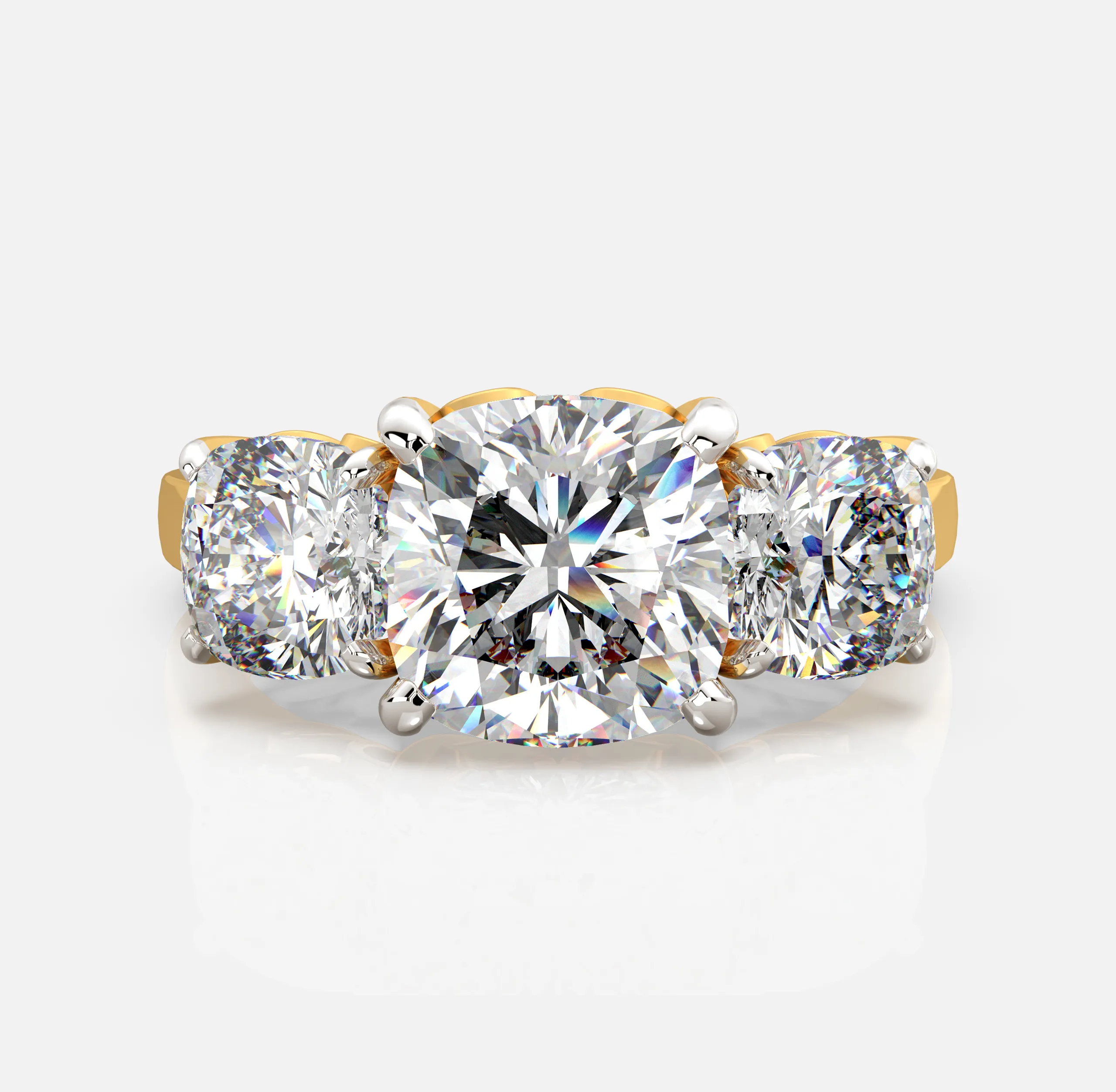 Elegant Trio Diamond Ring