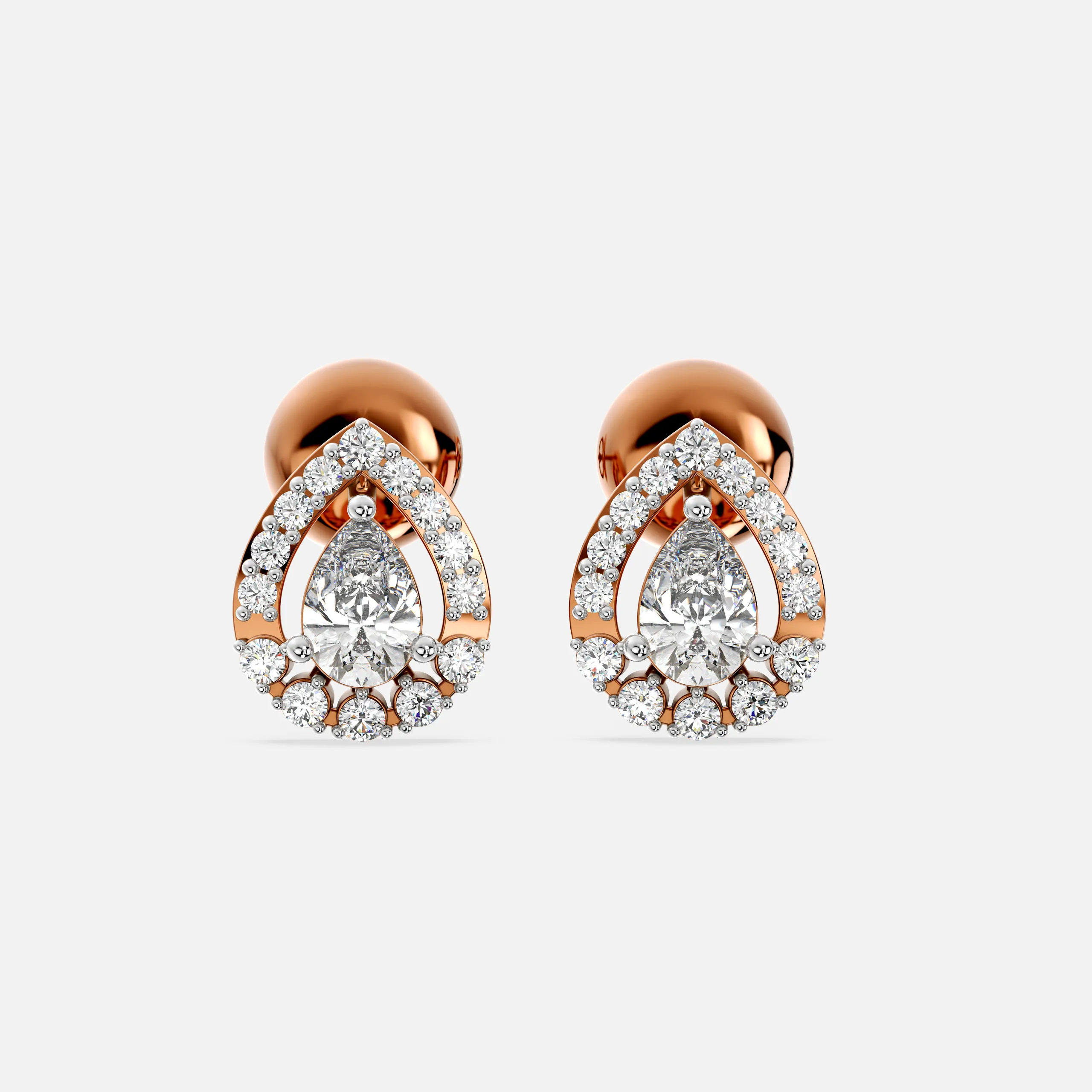 Elara Tear Diamond Earrings