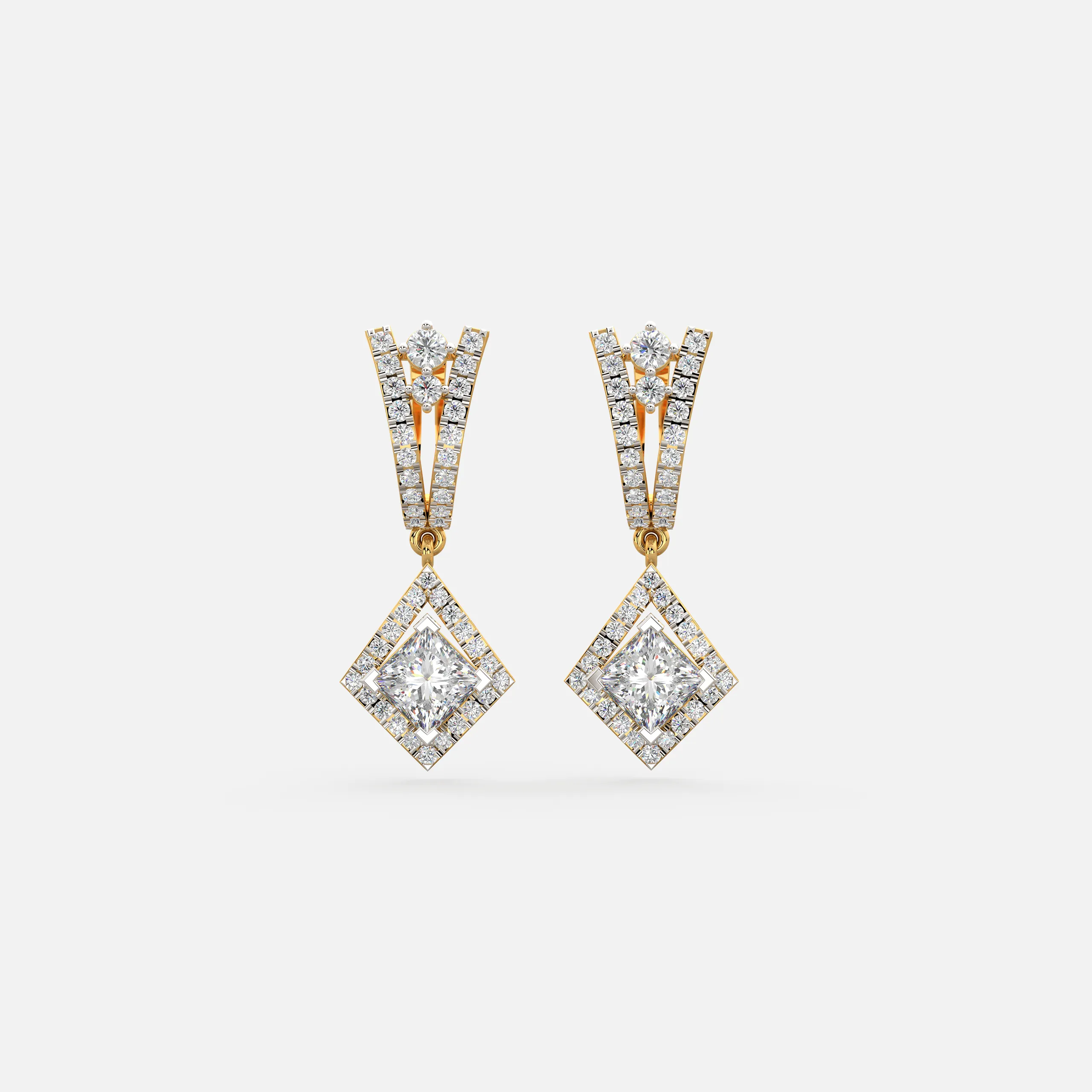 Aurielle Drop Diamond Earrings