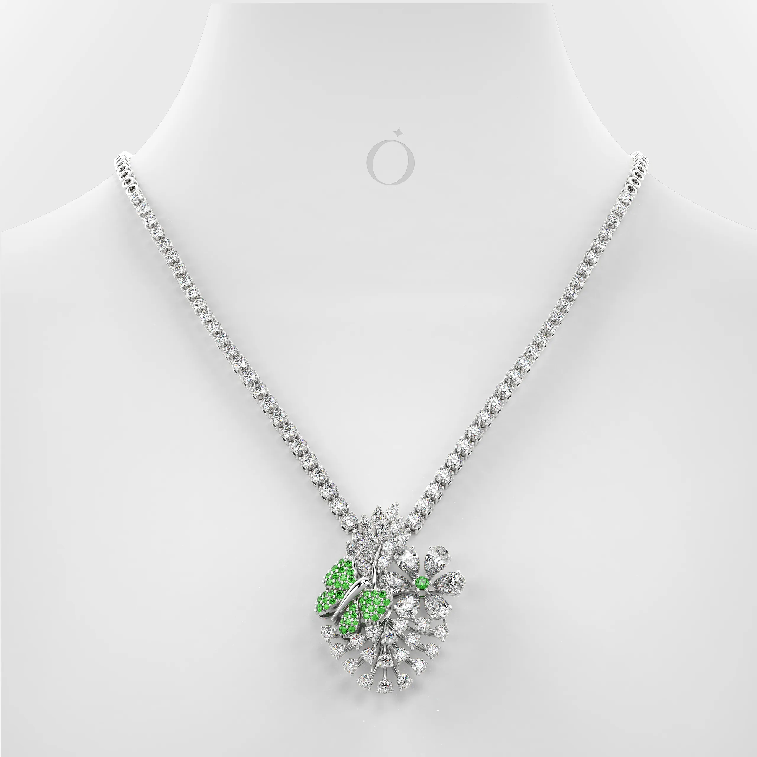 Lunareth Bloom Diamond Necklace