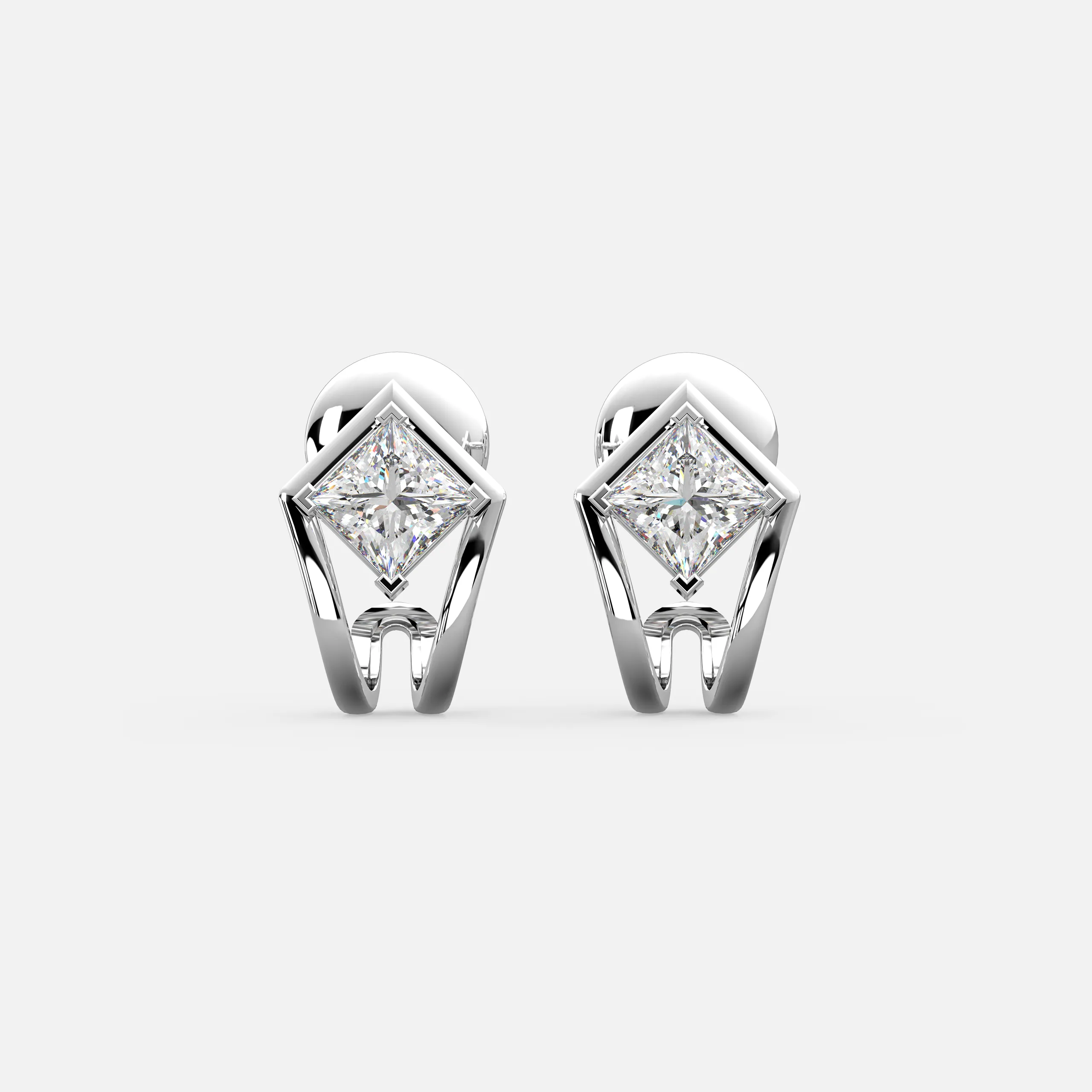 Royal Tilt Diamond Studs