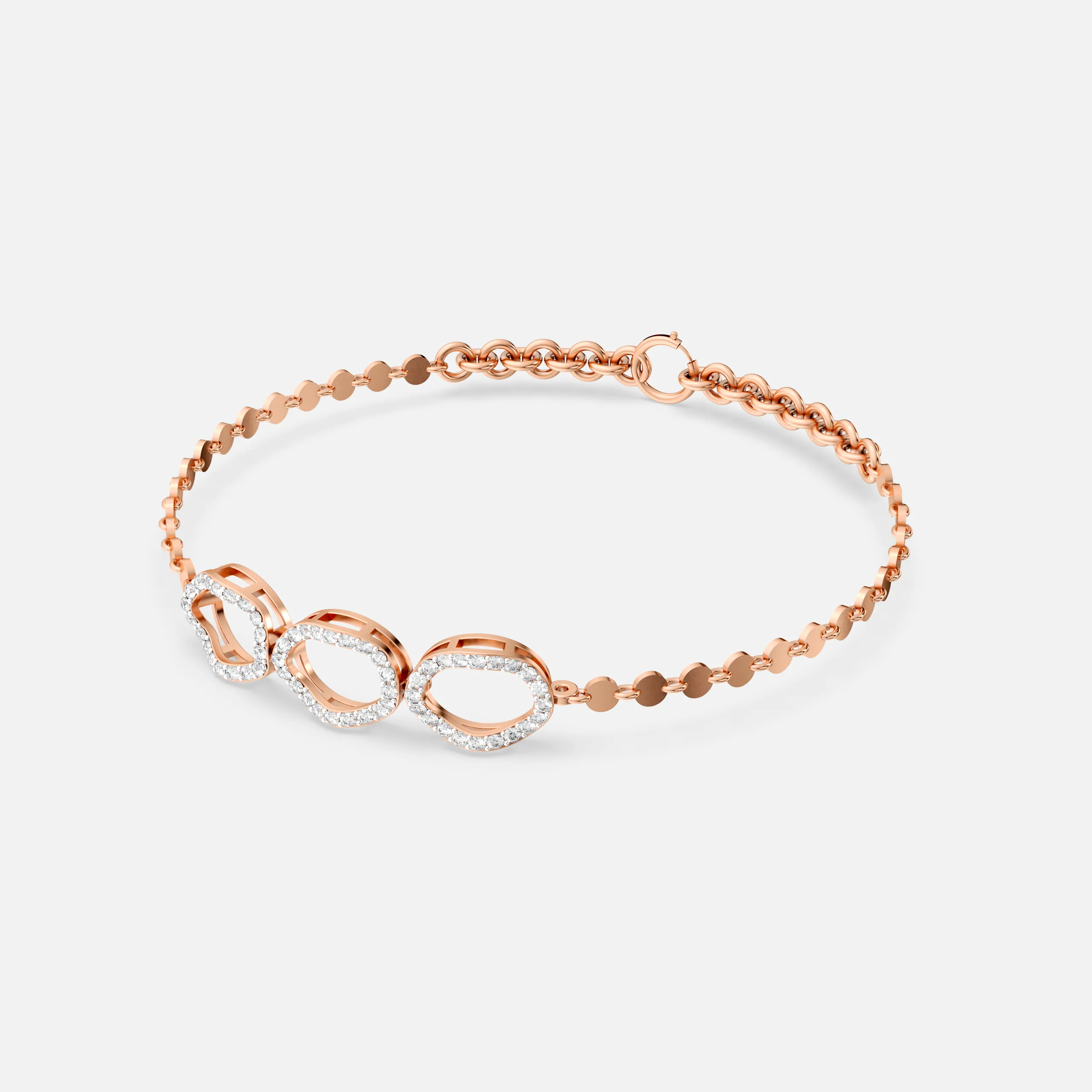 Trio Oval Diamond Bracelet