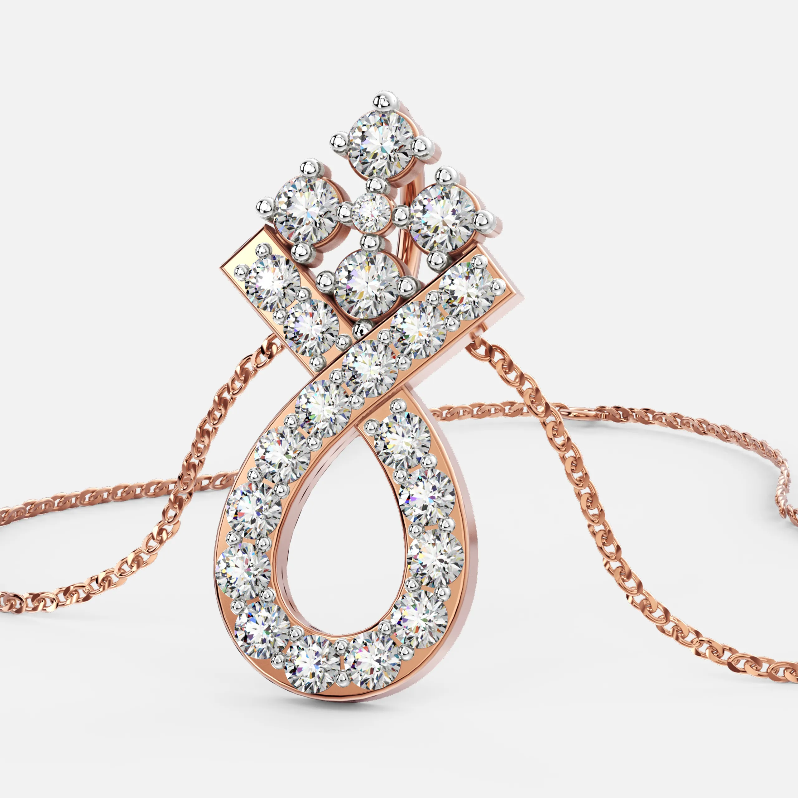 Infinite Flora Diamond Pendant