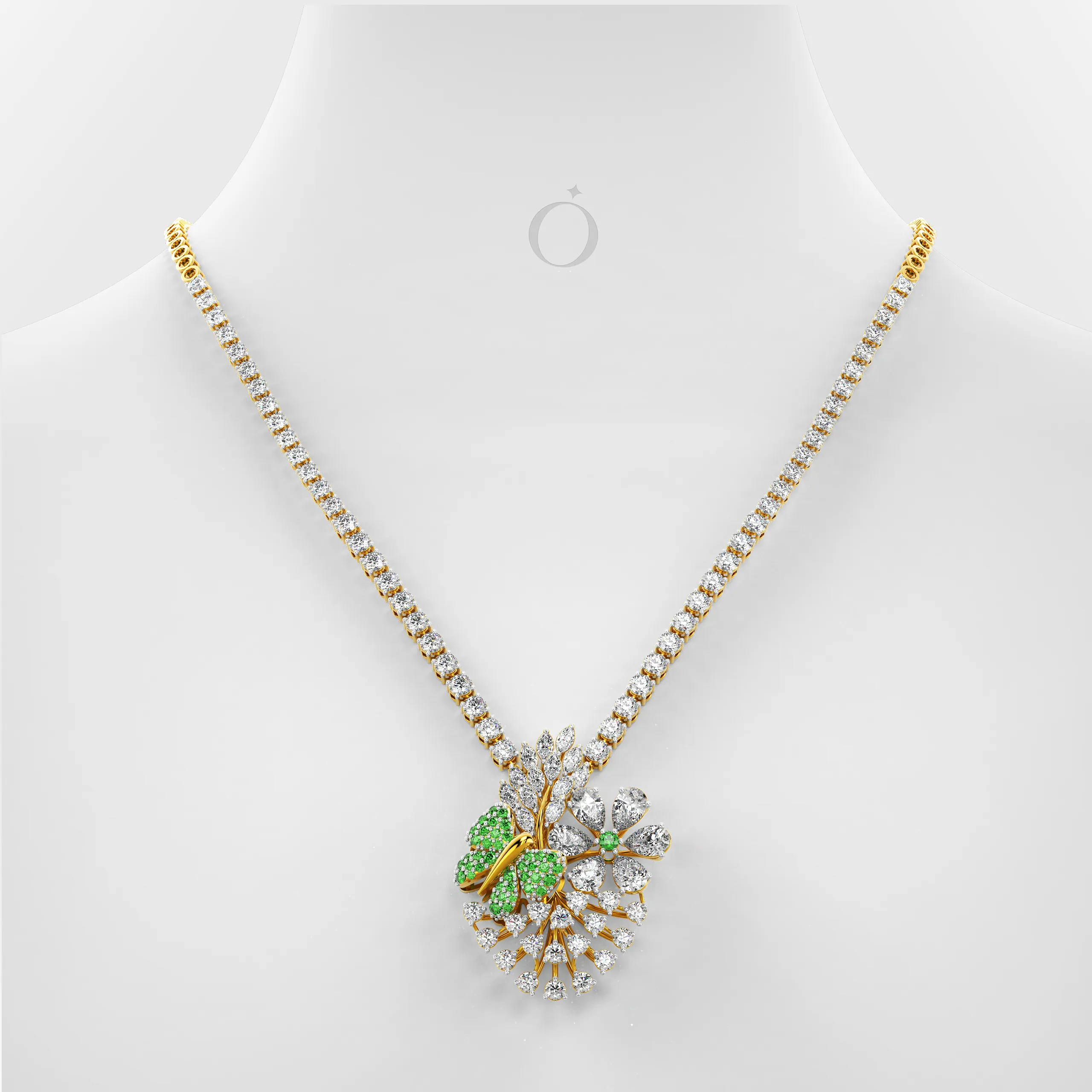 Lunareth Bloom Diamond Necklace