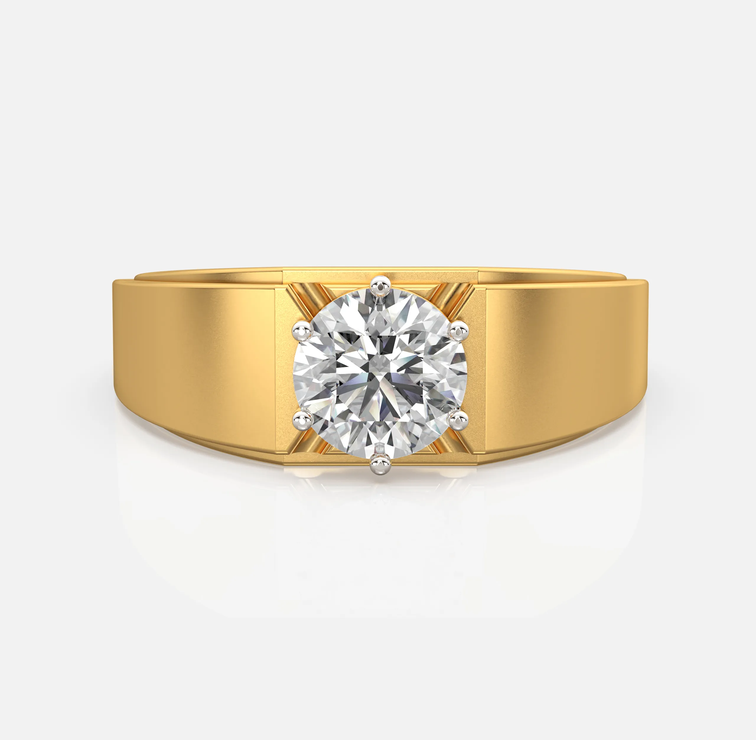 Bold Solitaire Diamond Band