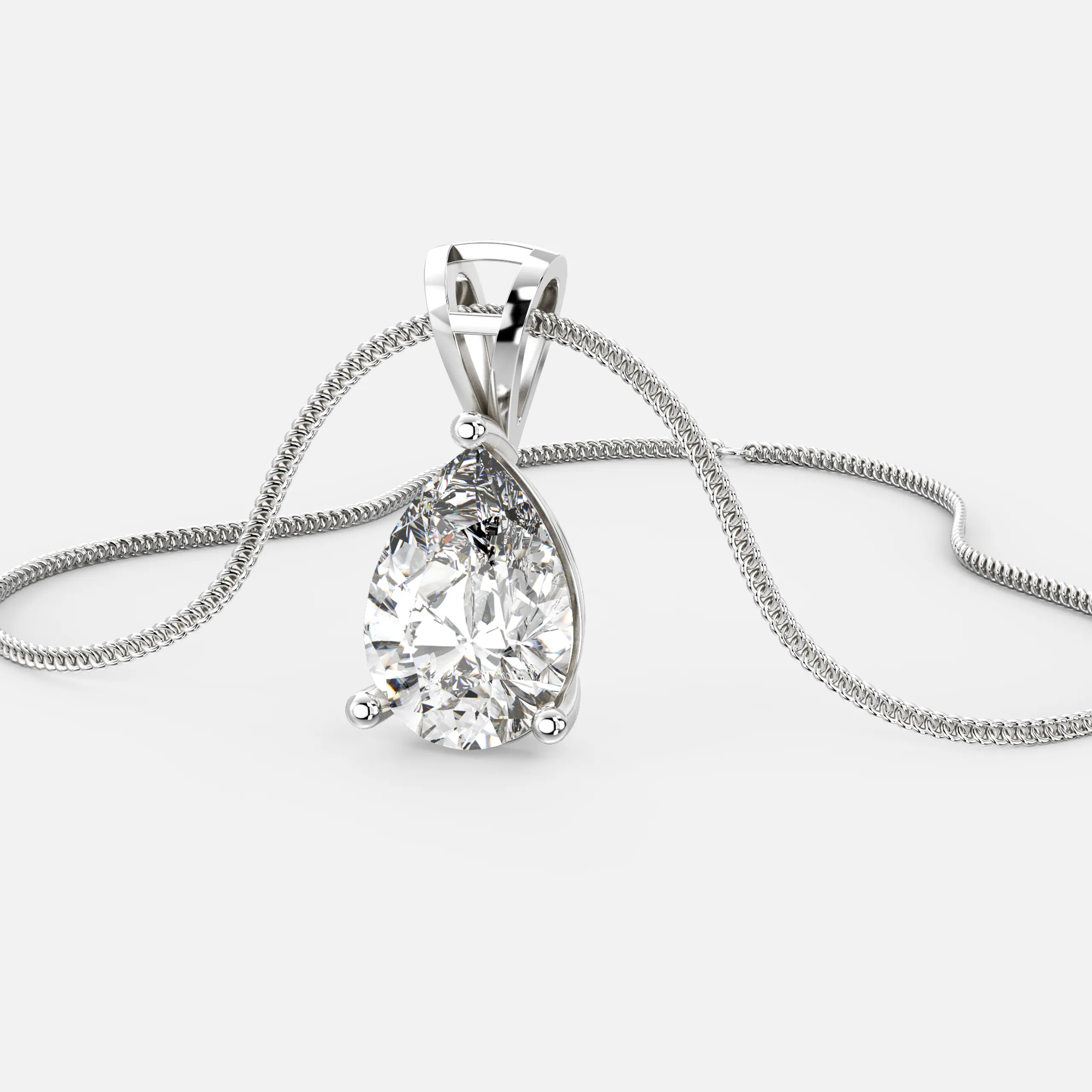 Pear Diamond Pendant