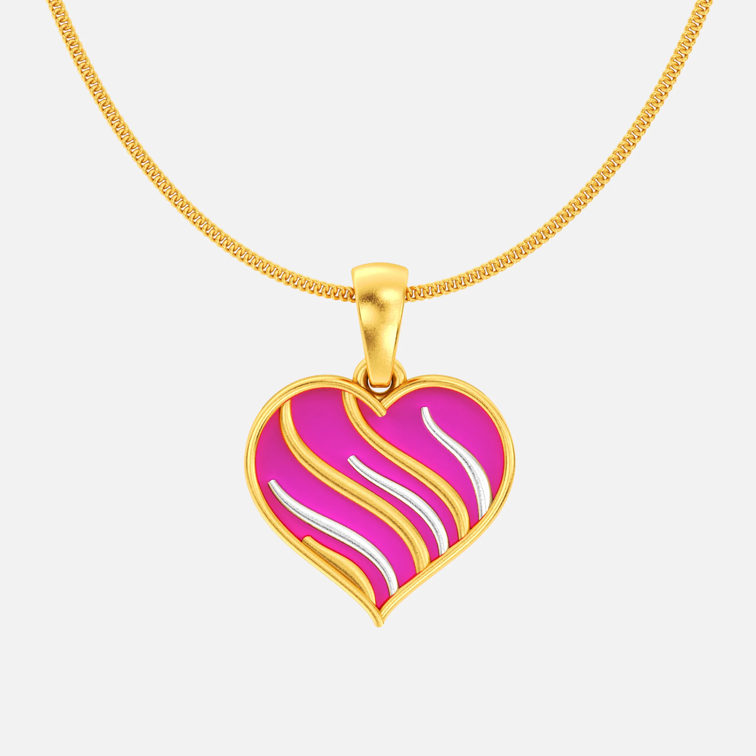 Amoura Wave Heart Pendant