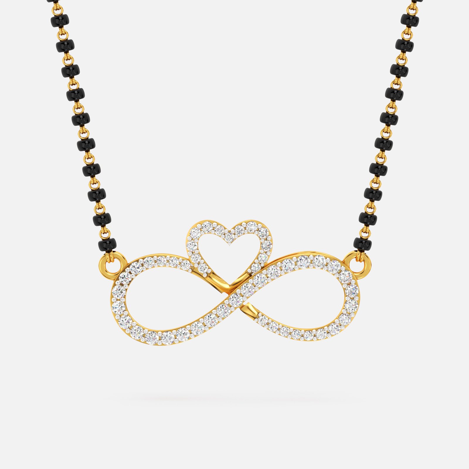 Infinity Heart Diamond Mangalsutra