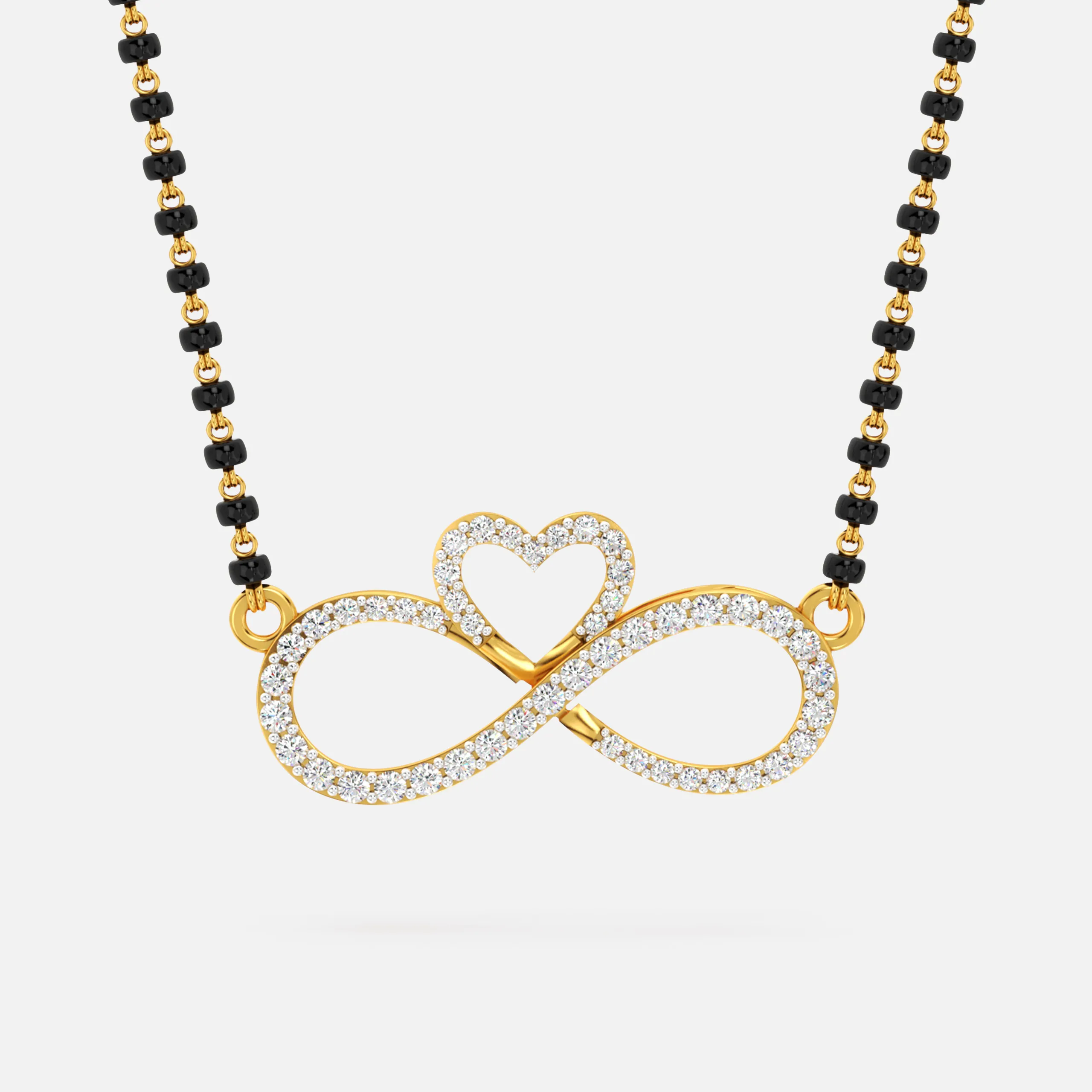 Infinity Heart Diamond Mangalsutra