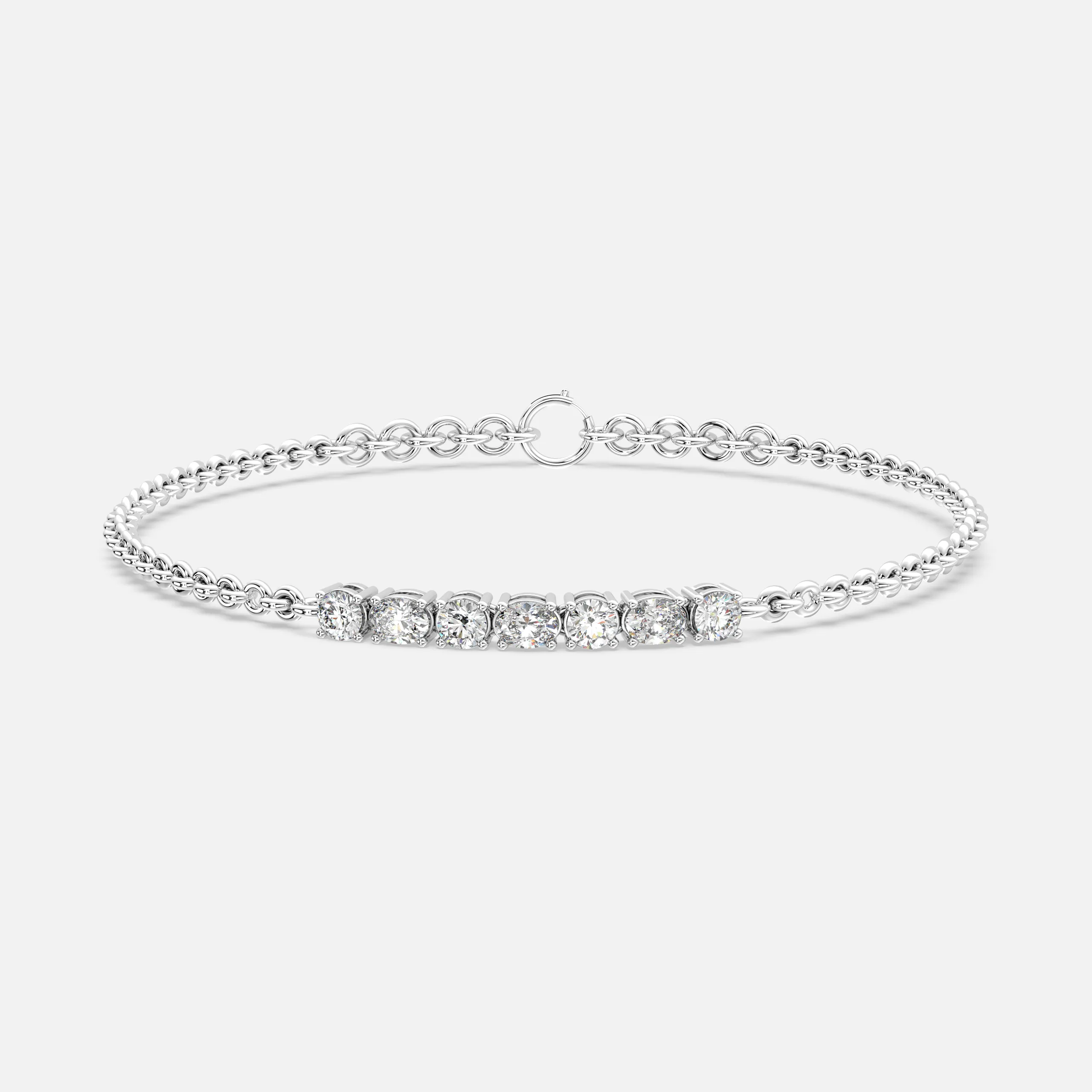 Diamond Centerline Chain Bracelet