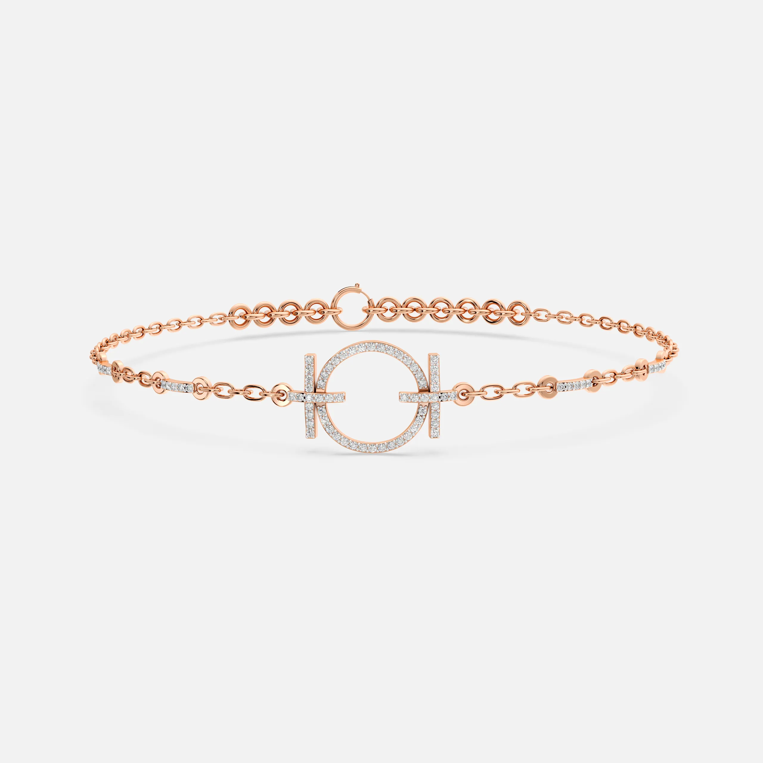 Halo Chain Diamond Bracelet