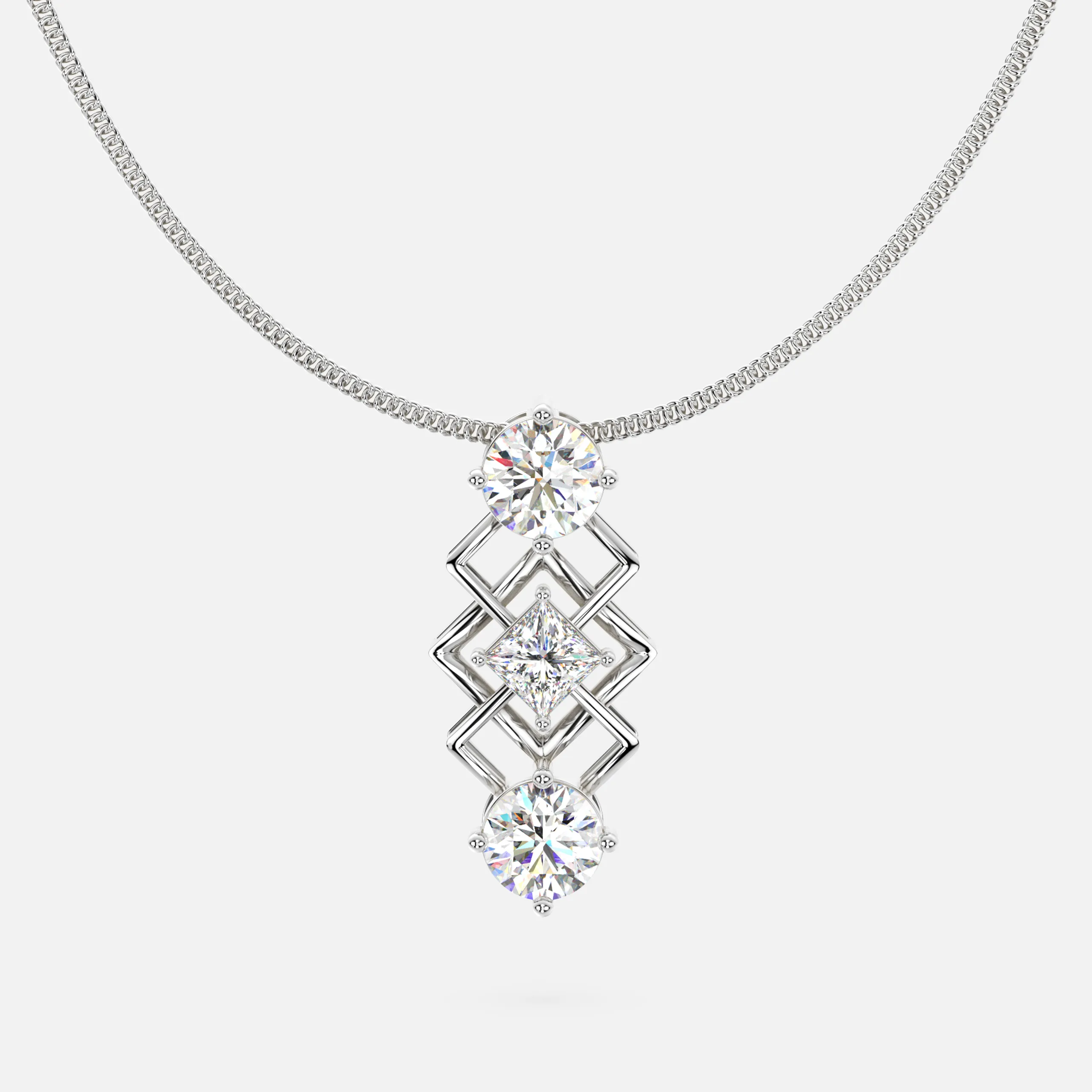 Linked Radiance Diamond Pendant