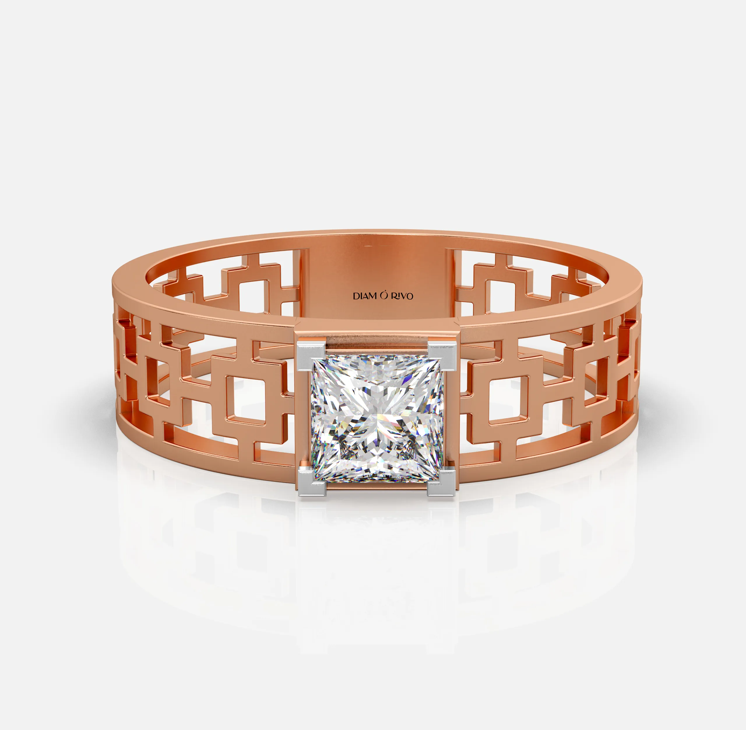 Royal Lattice Diamond Ring