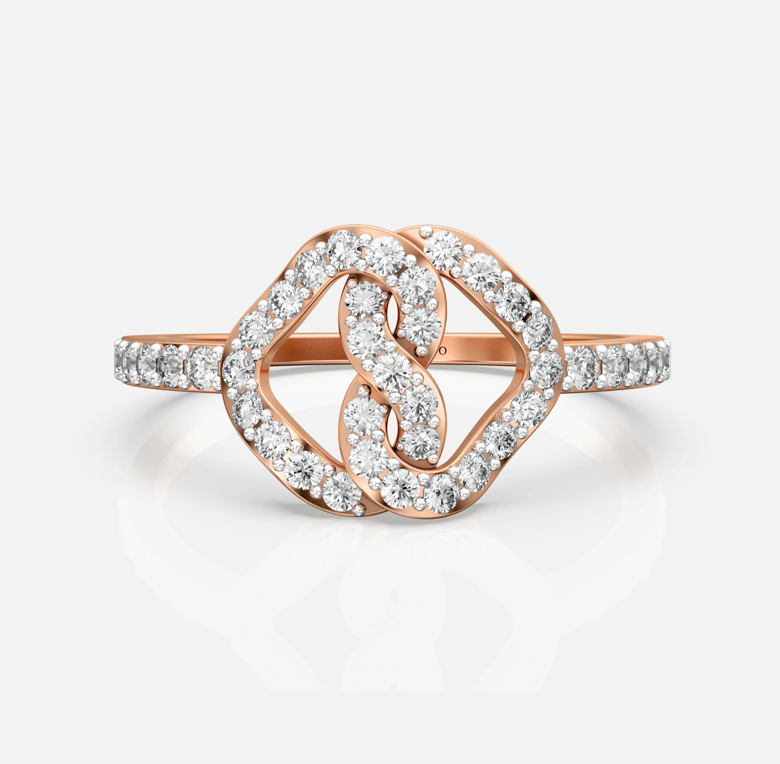 Diamond Infinity Frame Ring