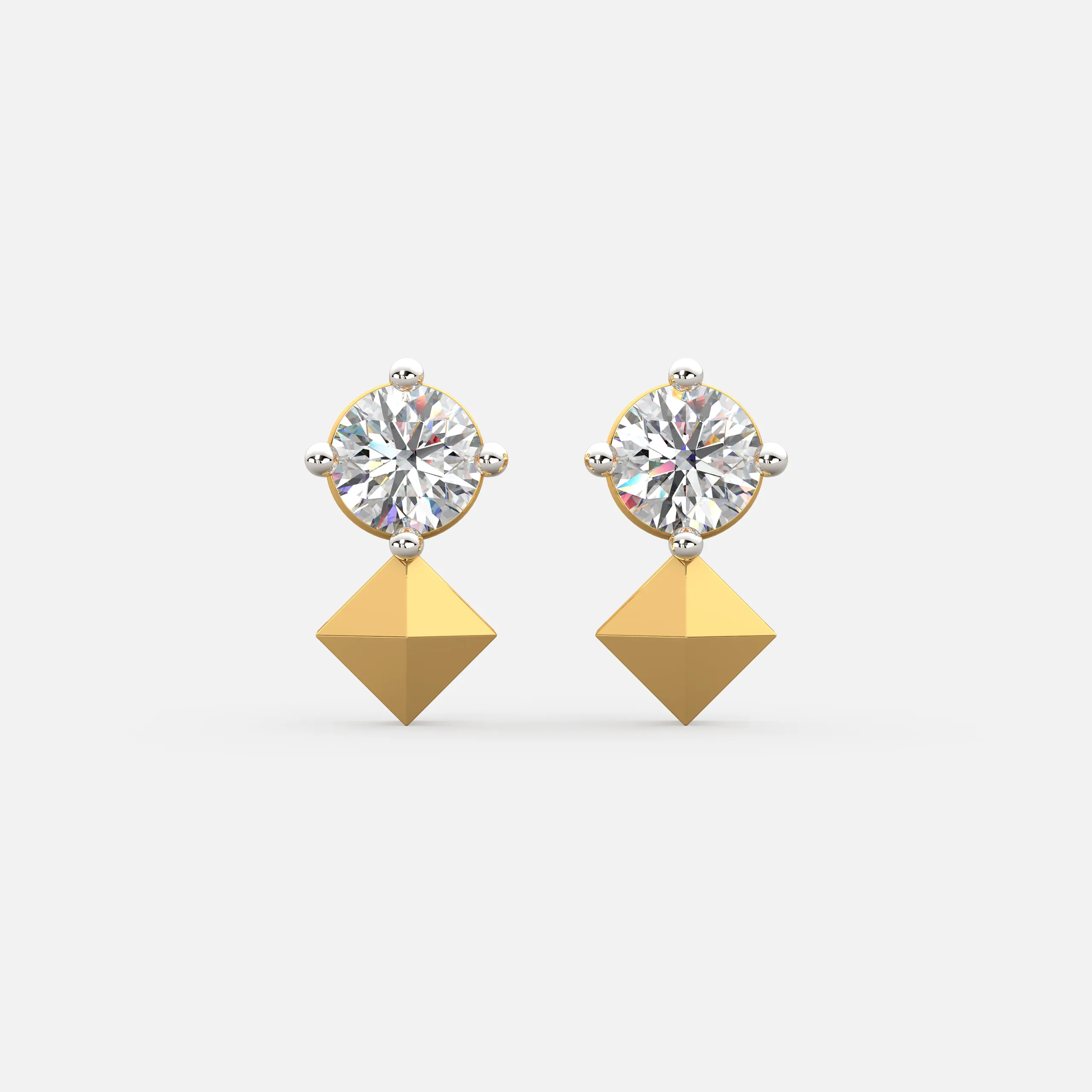 Apex Diamond Drop Earrings
