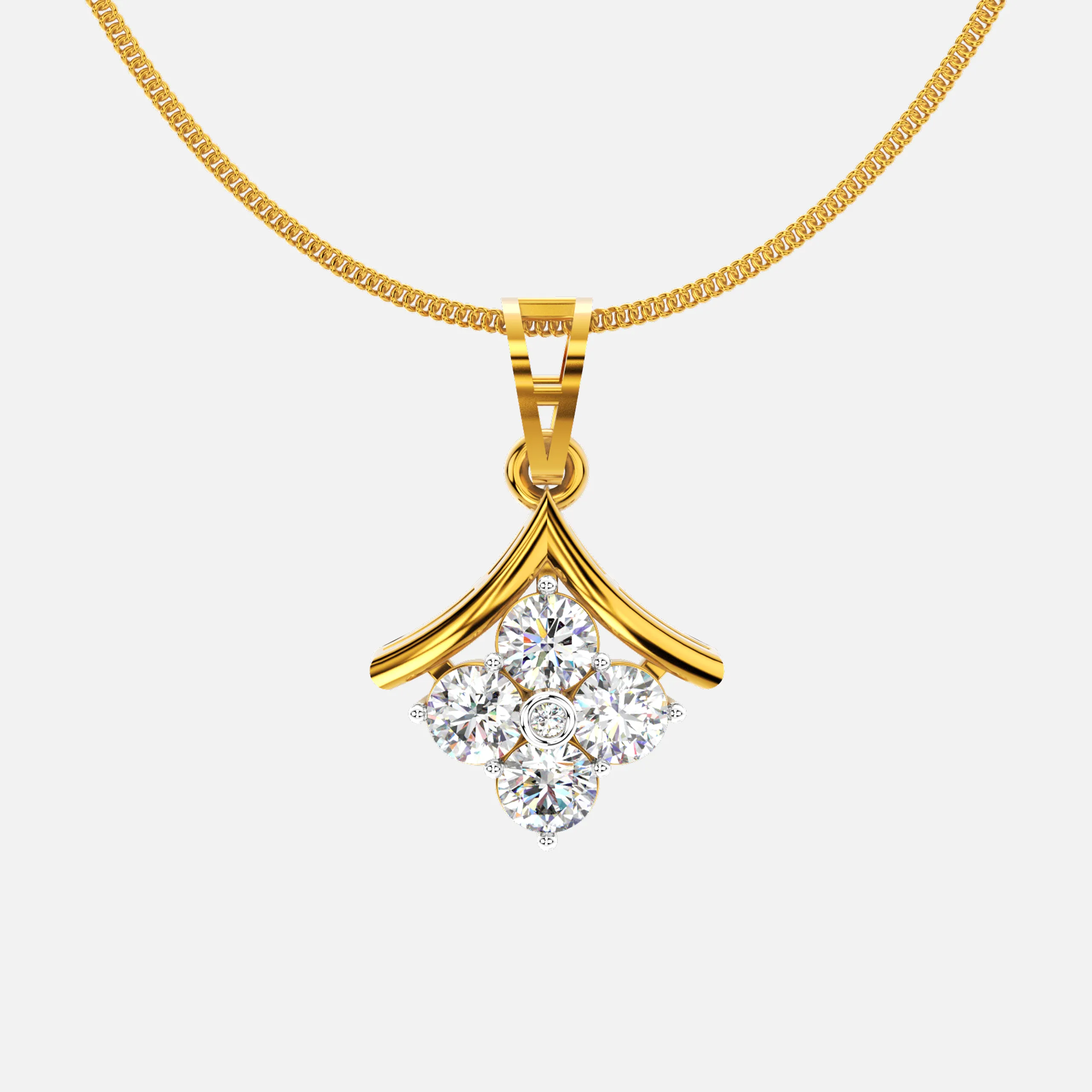 Sparkle Bloom Diamond Pendant