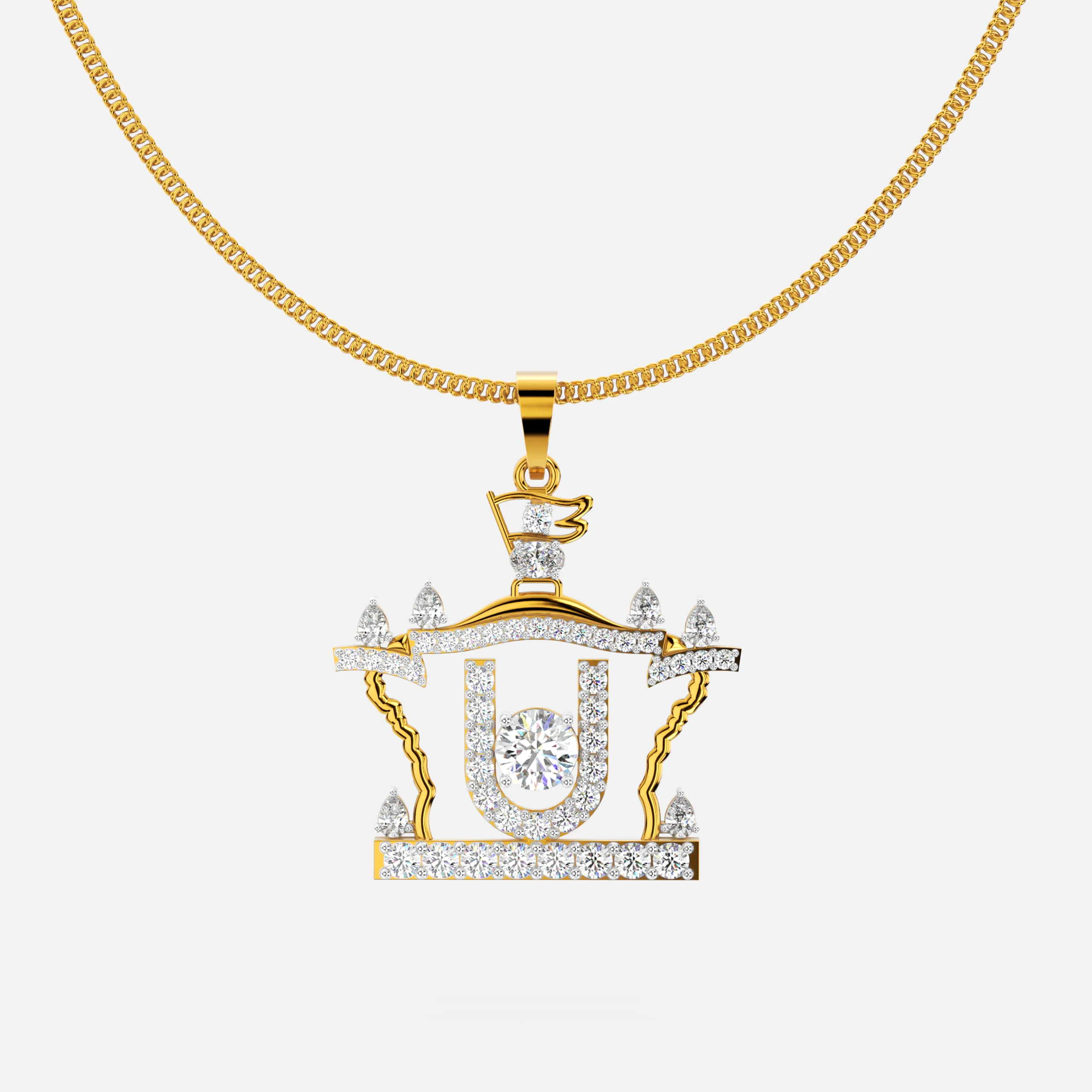 Temple Glow Diamond Pendant