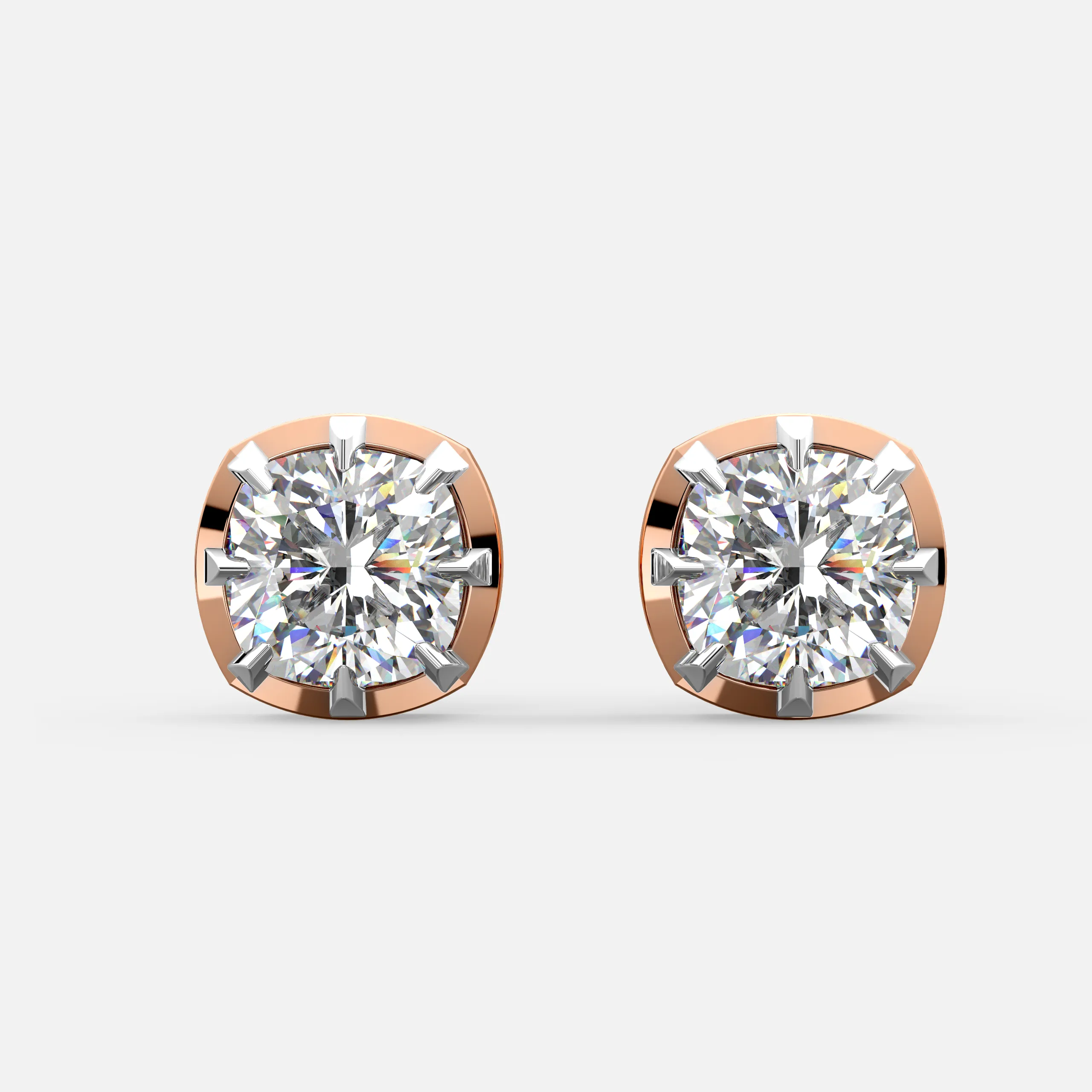 Regal Crown Diamond Earrings
