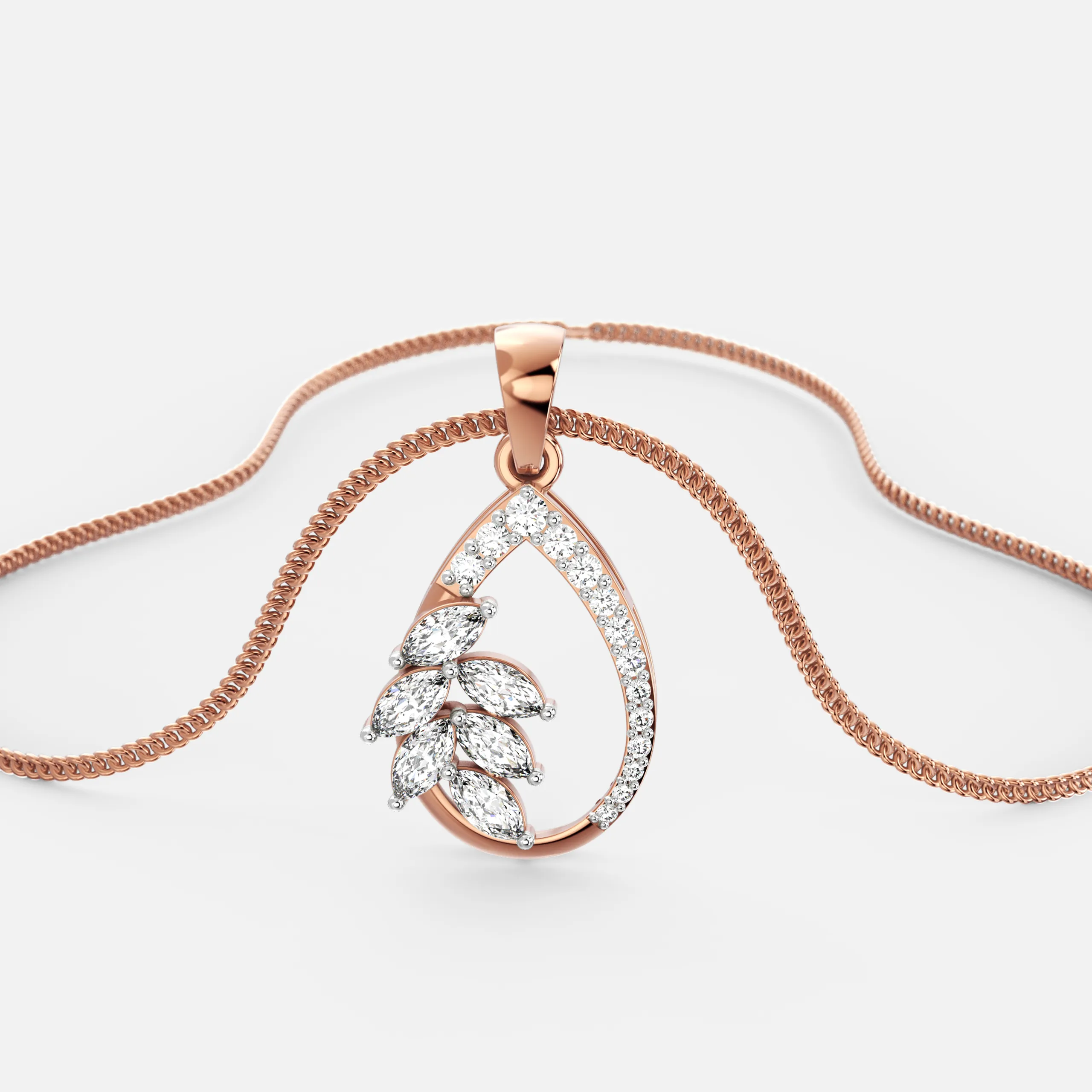 Celestia Bloom Diamond Pendant