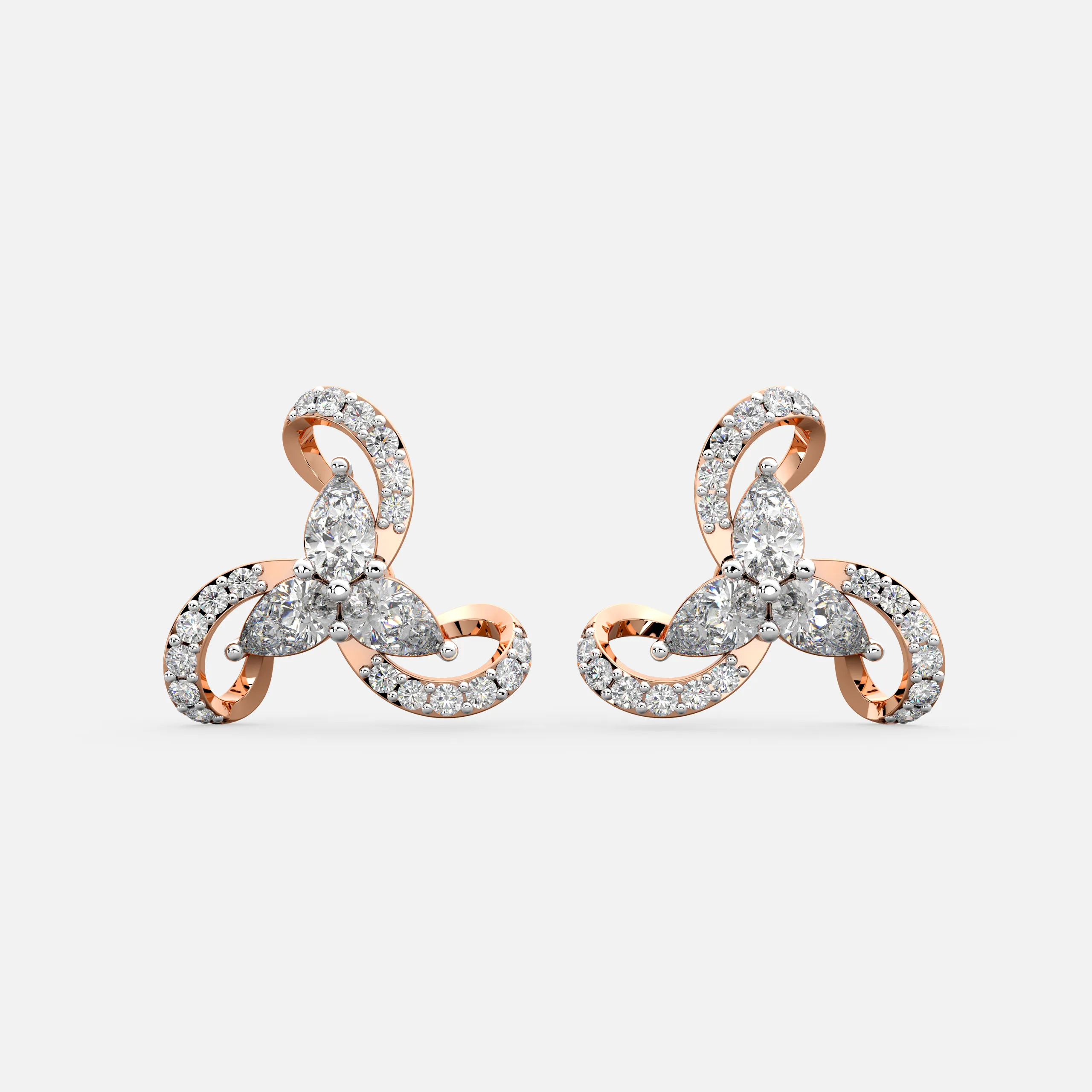 Petal Bloom Diamond Earrings