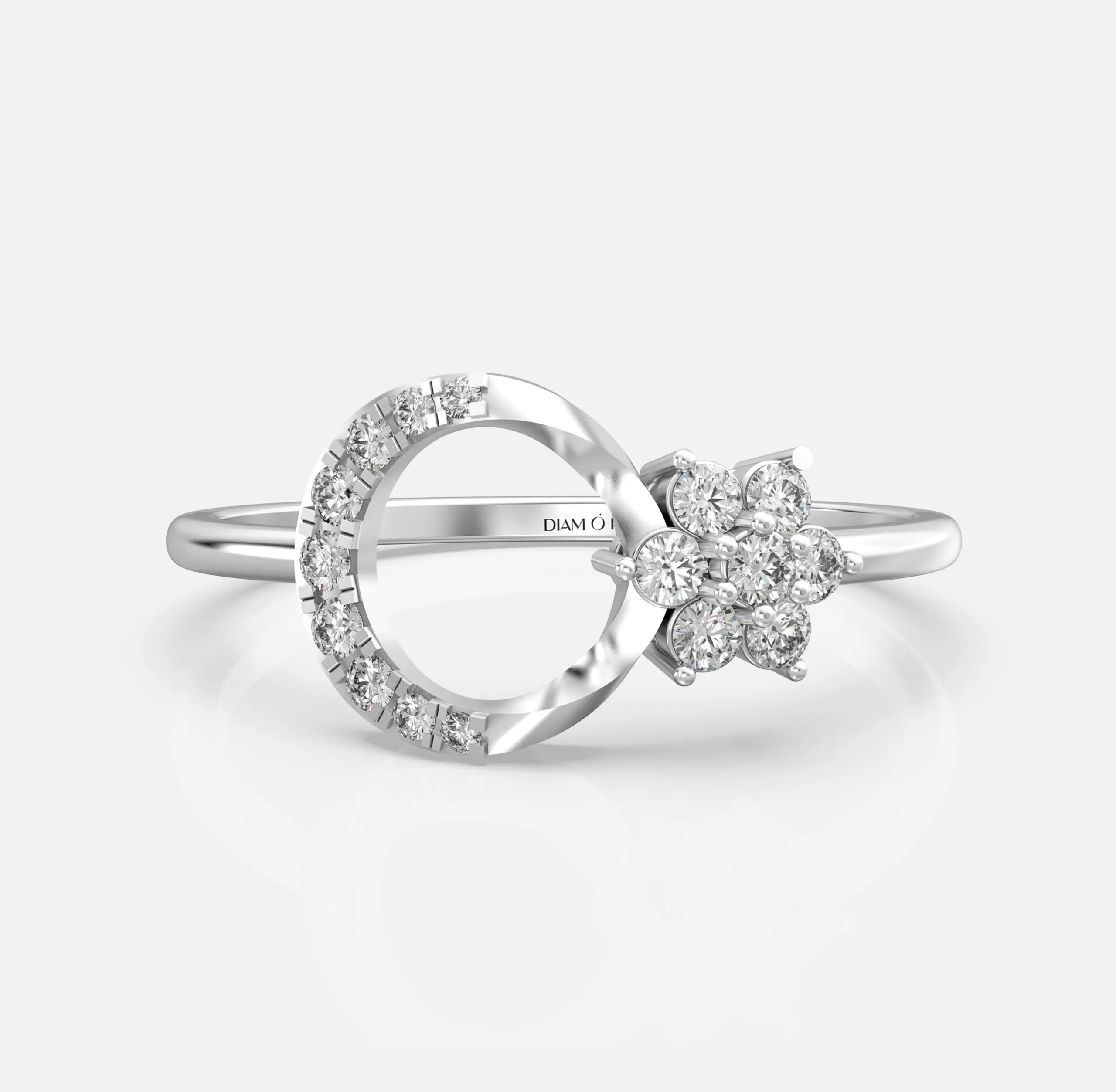 Orbit Bloom Diamond Ring