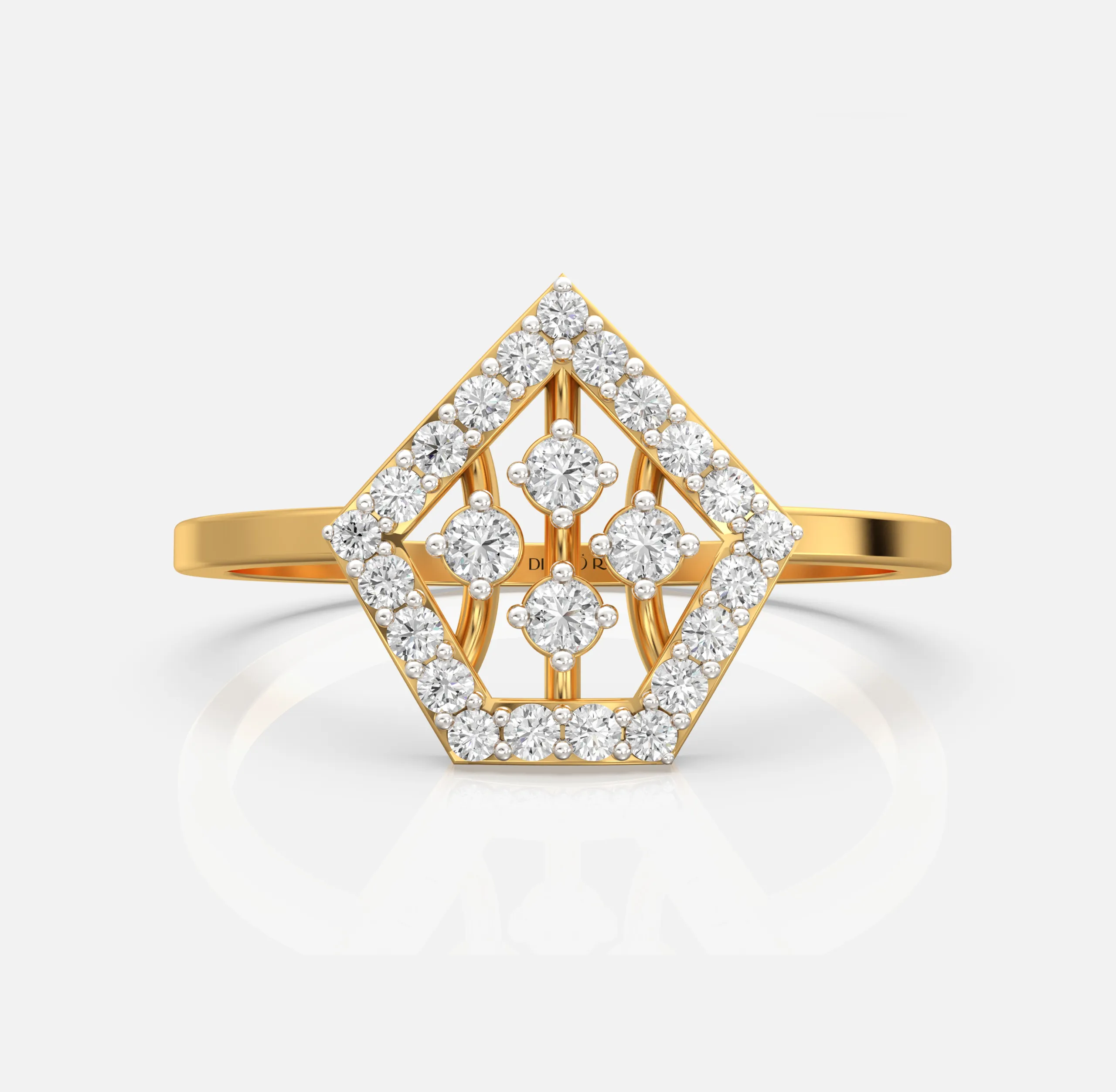 Celestial Frame Diamond Ring