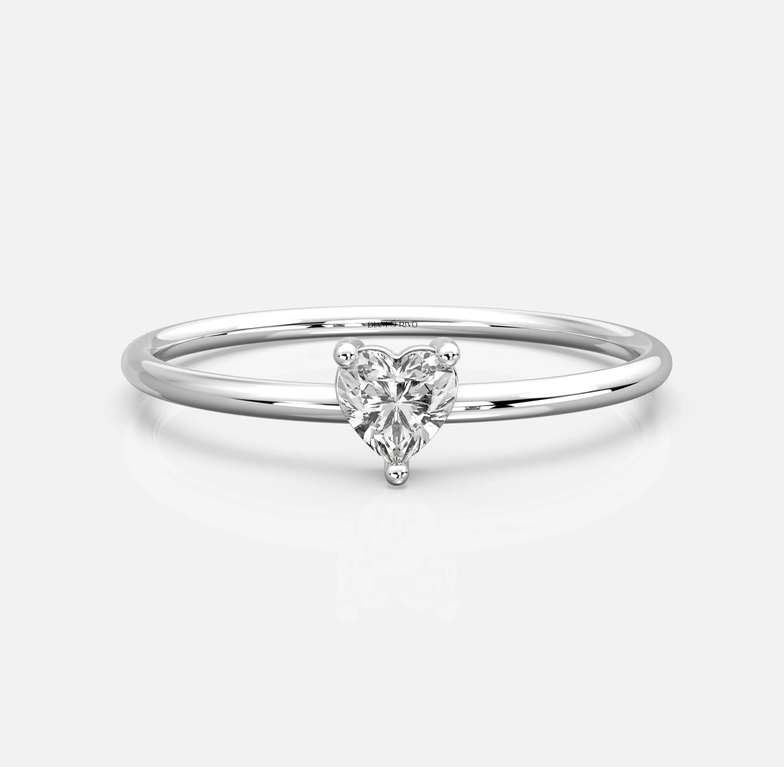 Heart Halo Diamond Ring