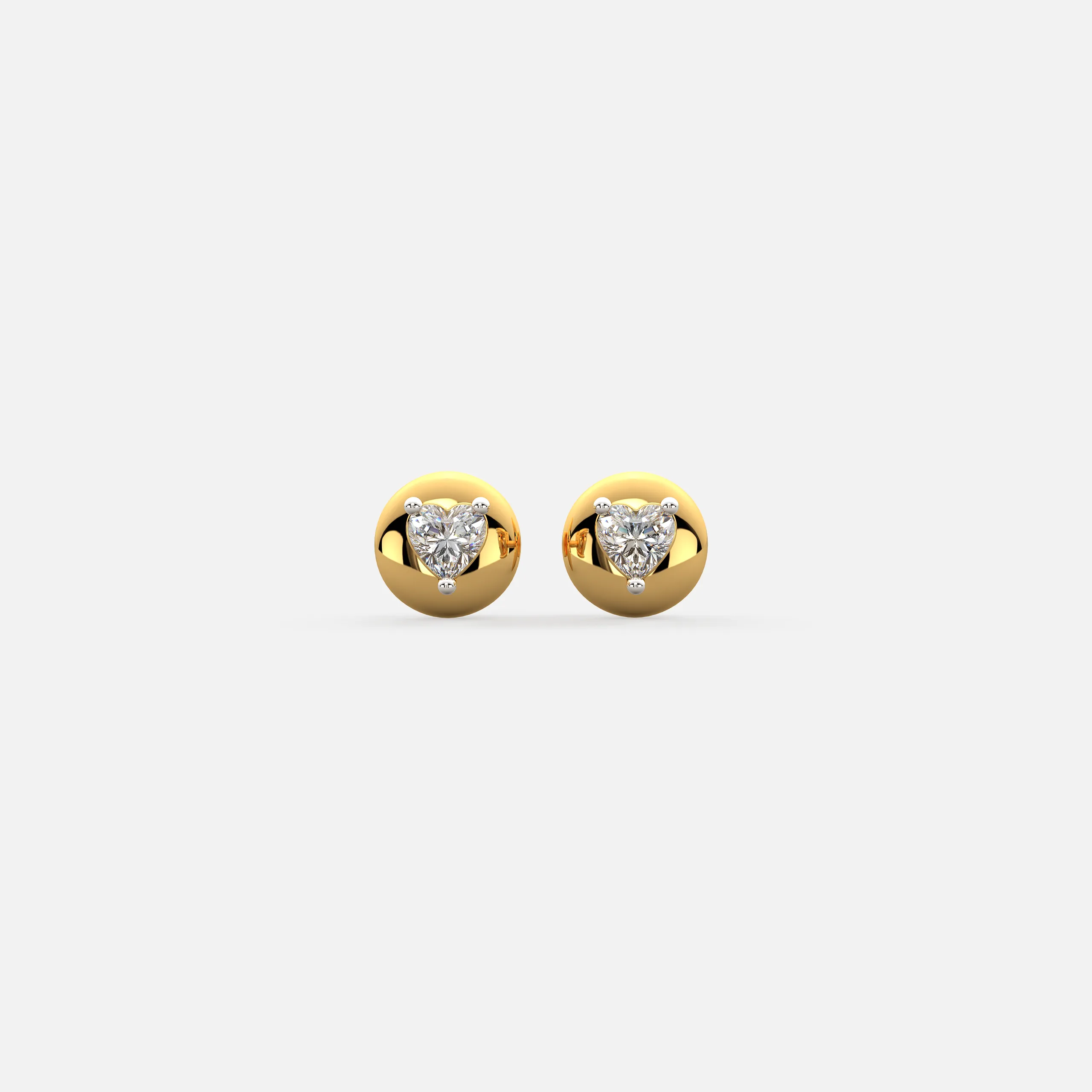 Heart Halo Diamond Earrings