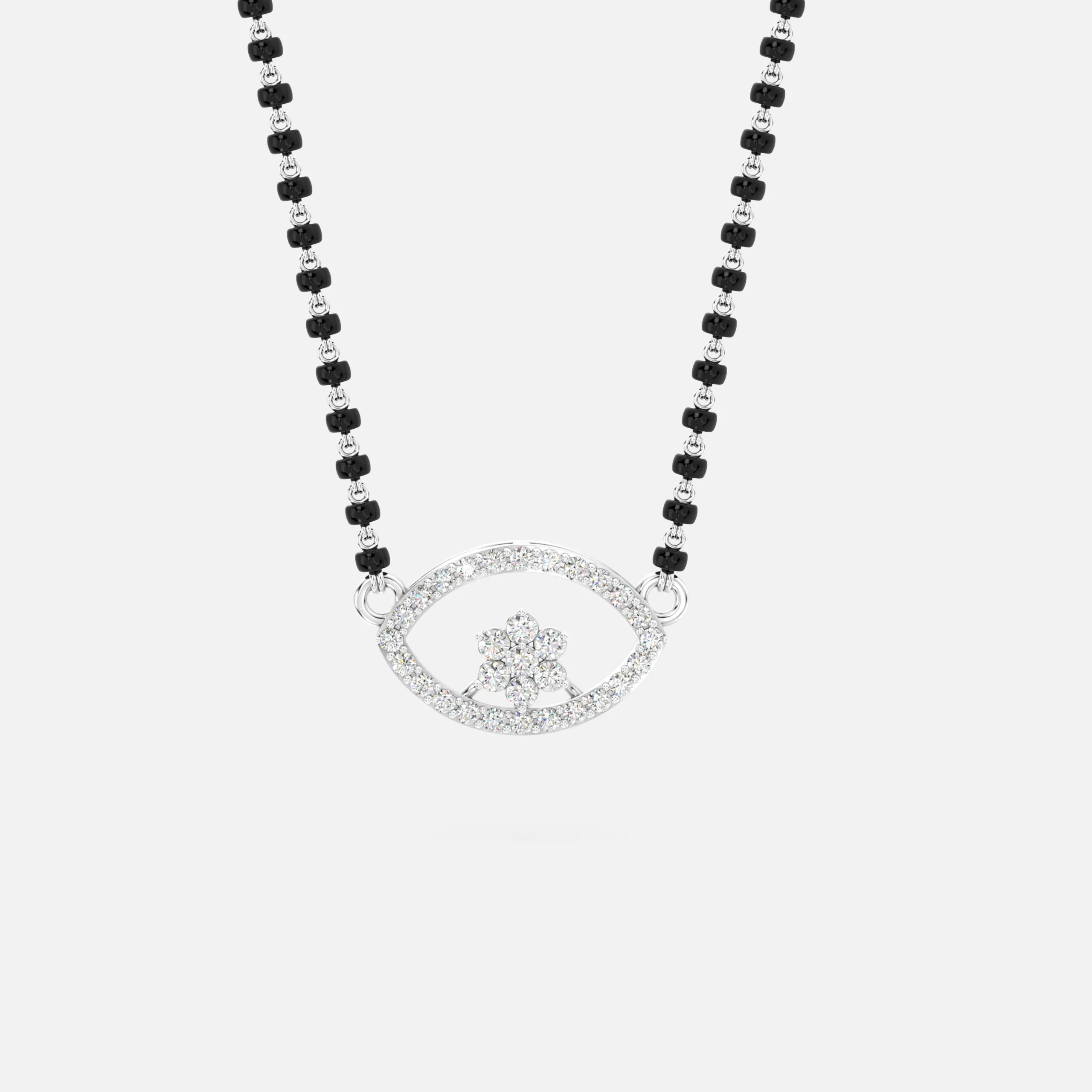 Floral Eye Diamond Mangalsutra
