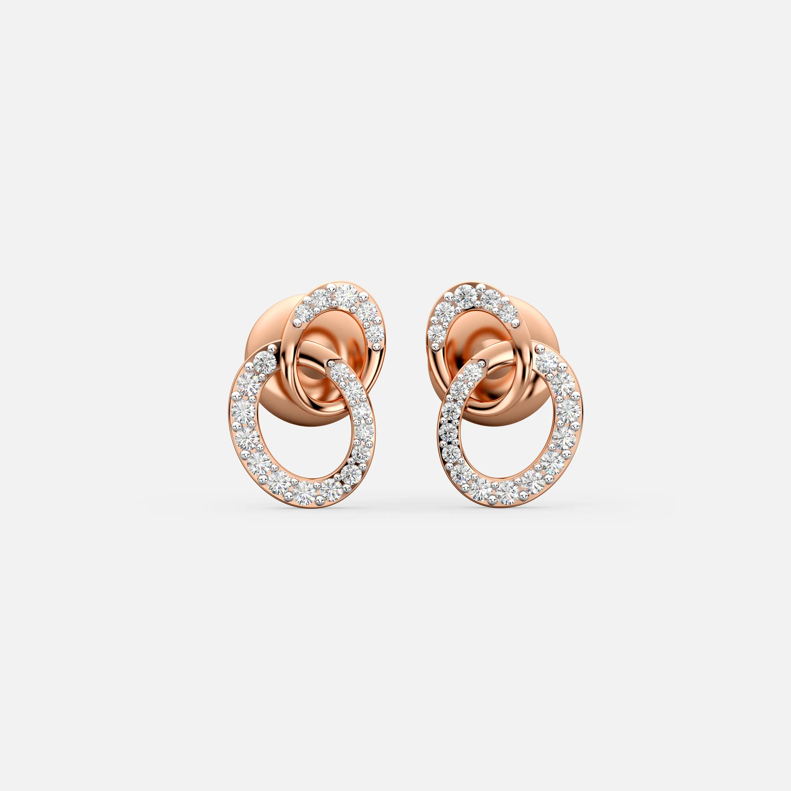 Interlink Glow Diamond Earrings