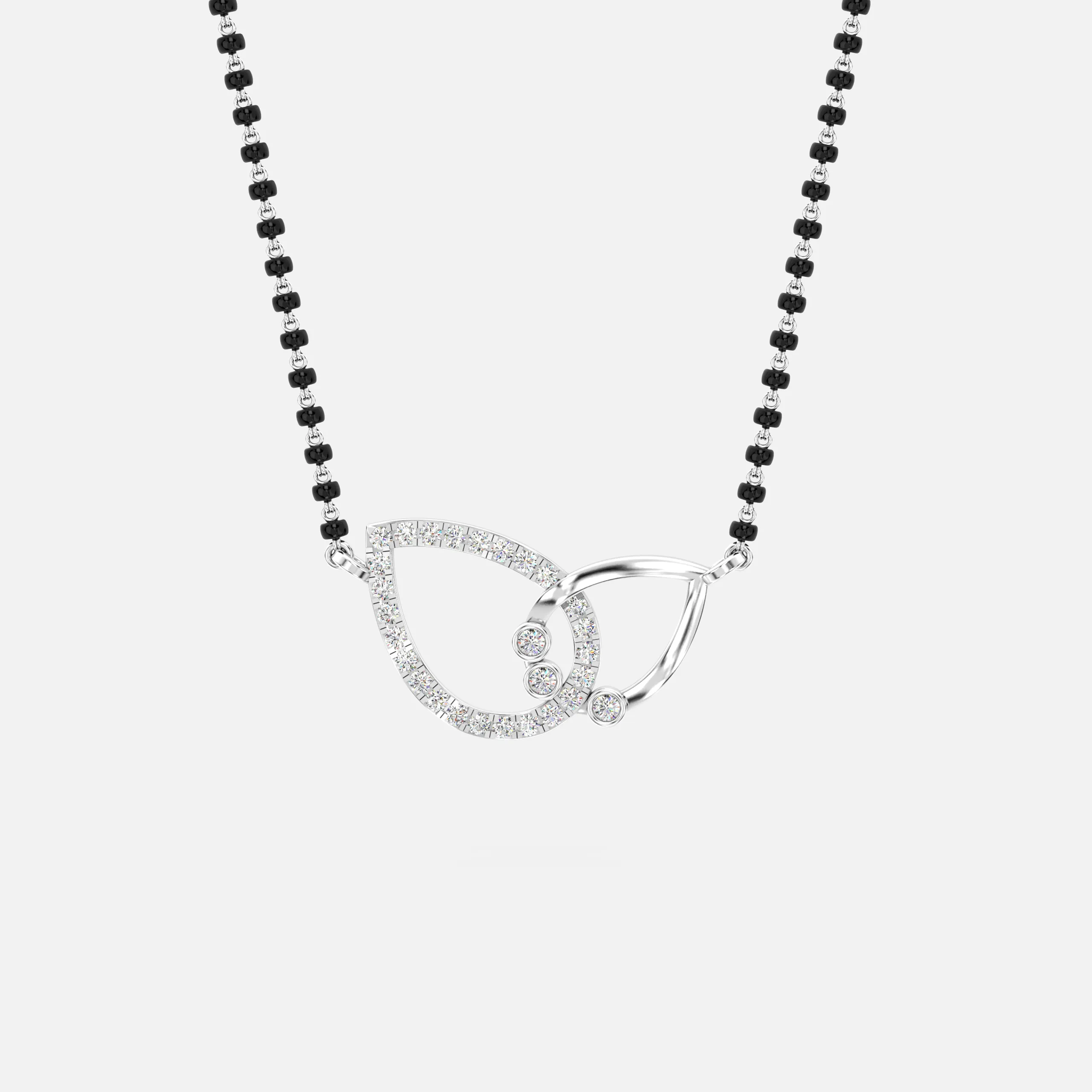 Twin Loop Diamond Mangalsutra