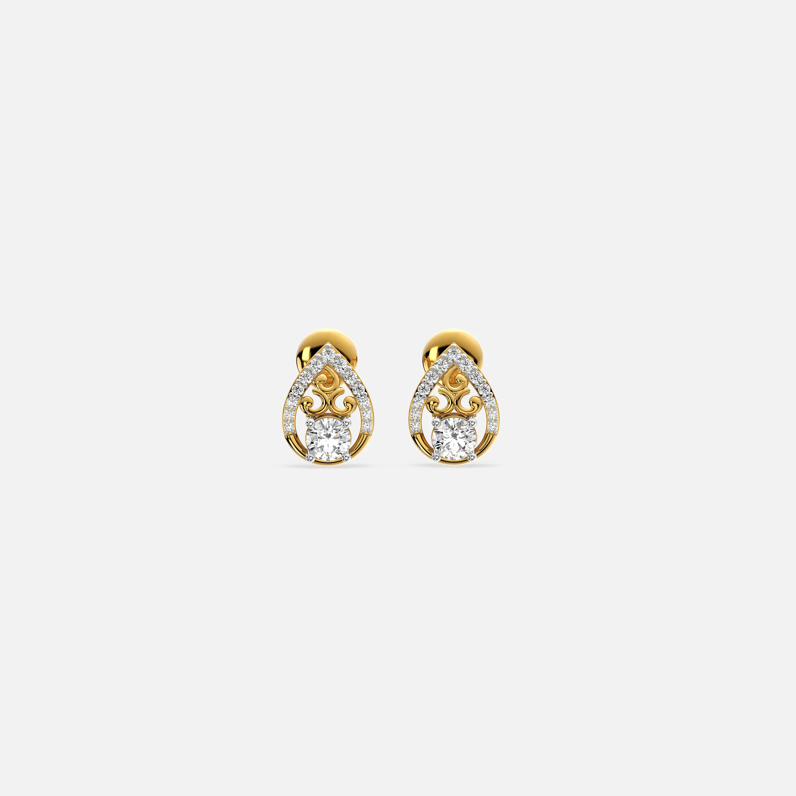 Teardrop Diamond Earrings
