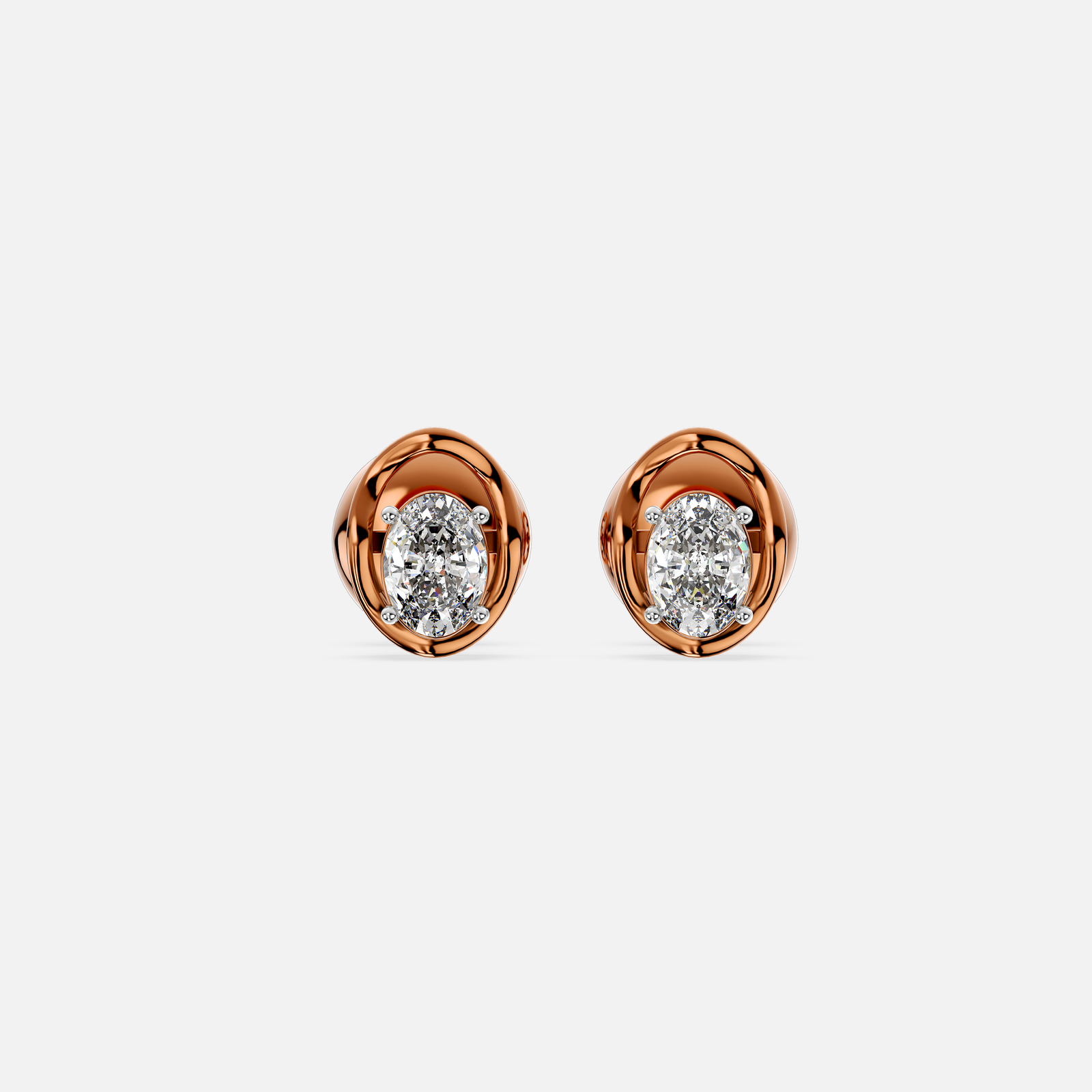 Oval Grace Diamond Earring