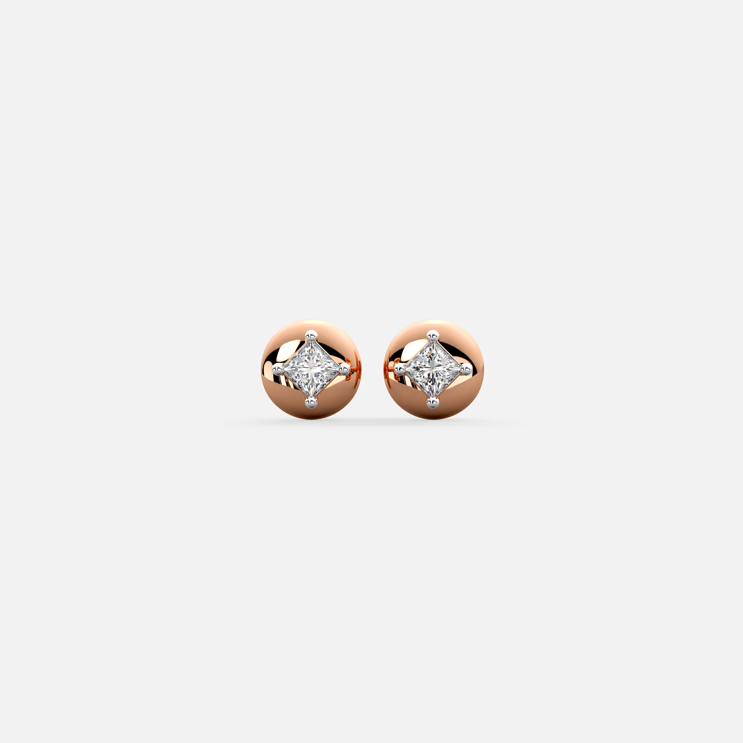 Radiant Princess Diamond Earrings