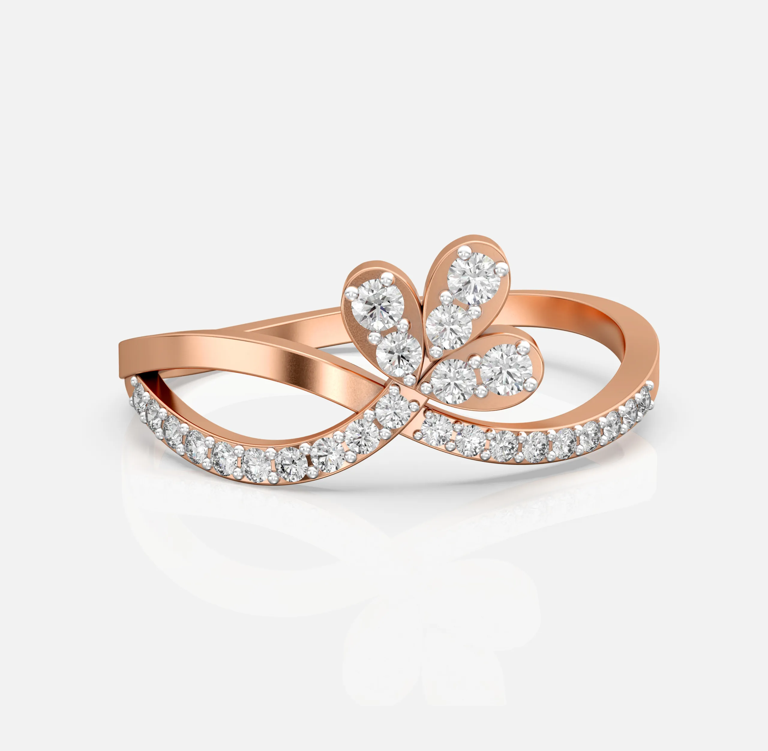 Petal Infinity Diamond Ring