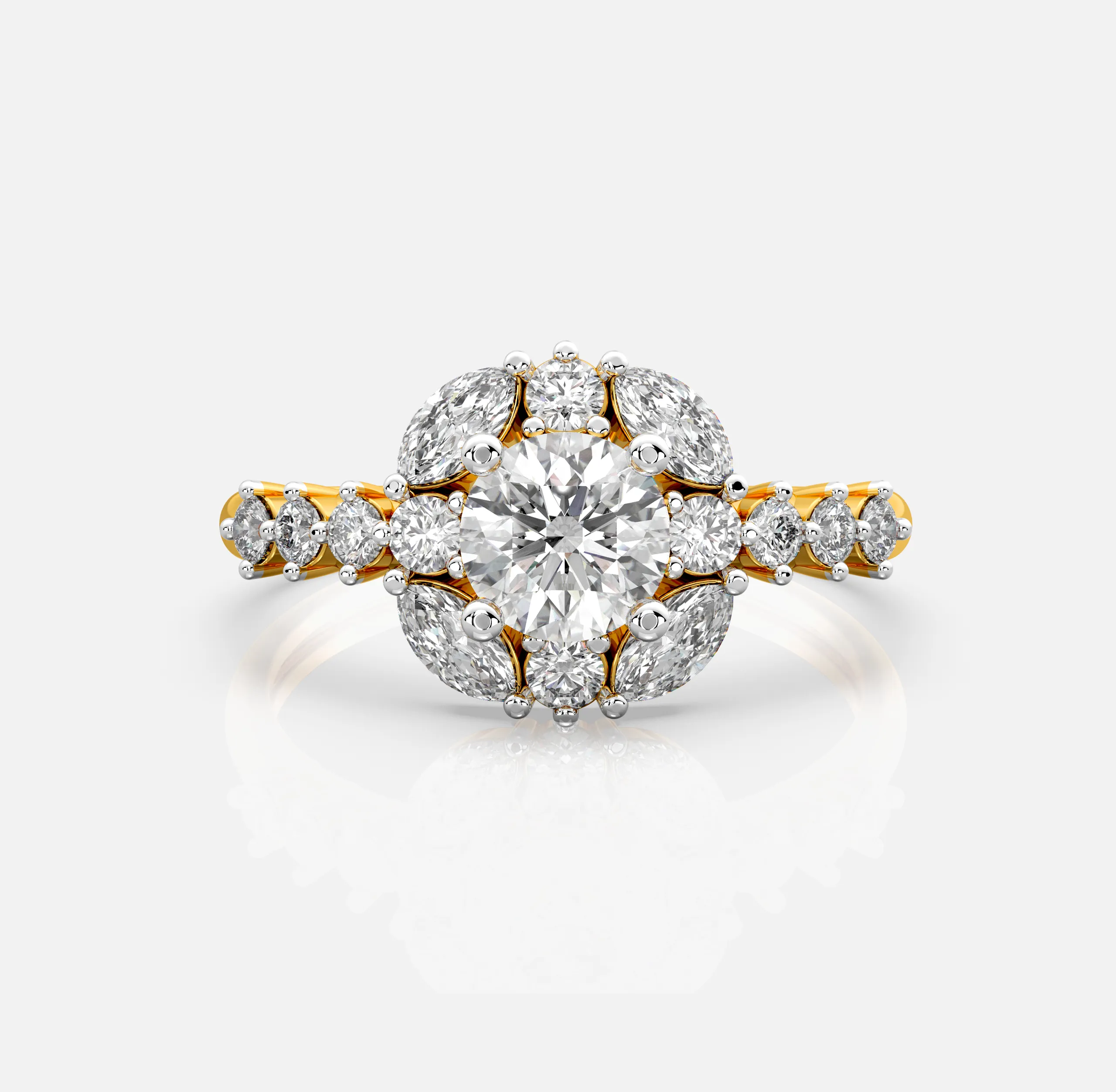 Diamond Fleur Ring