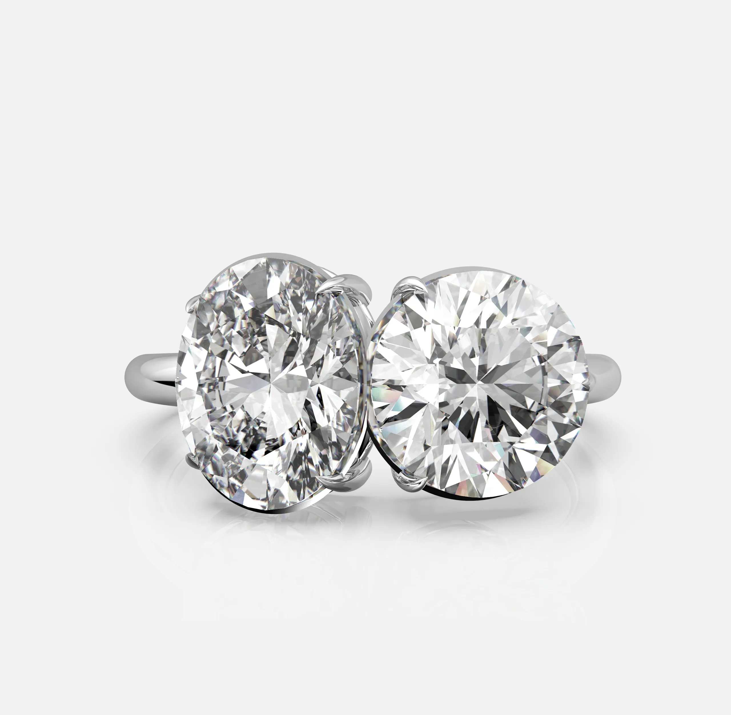 Twin Flame Diamond Ring