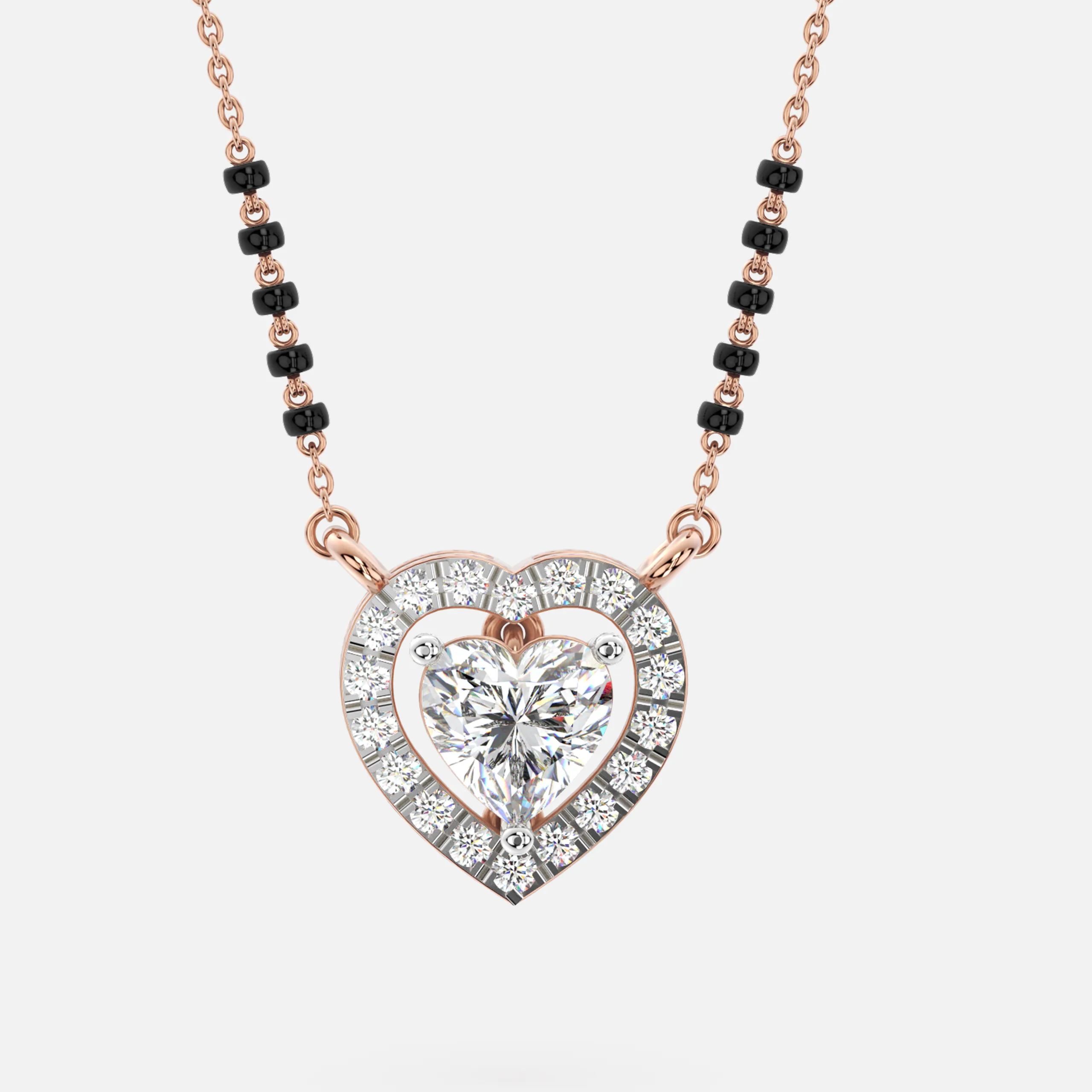 Heart Diamond Mangalsutra