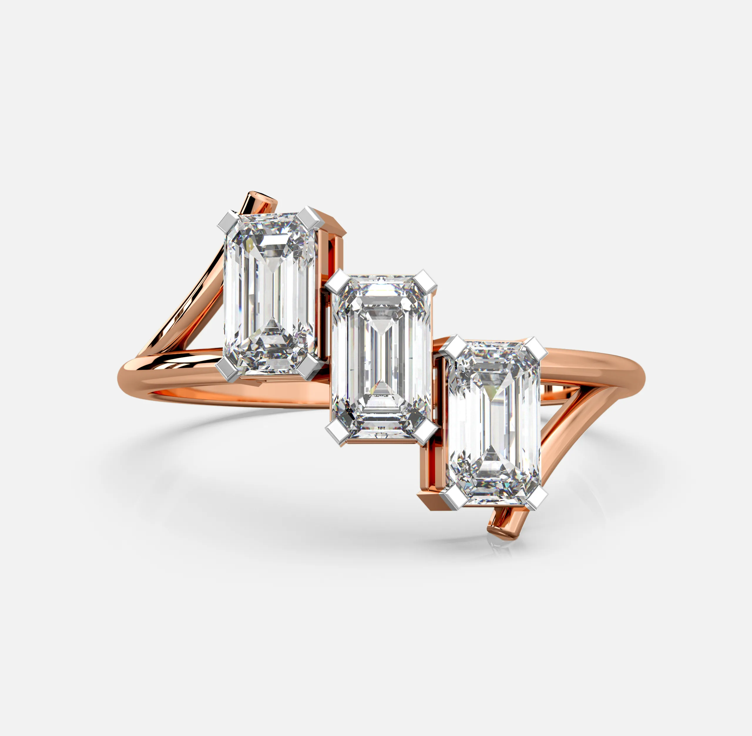 Emerald Triple Grace Ring