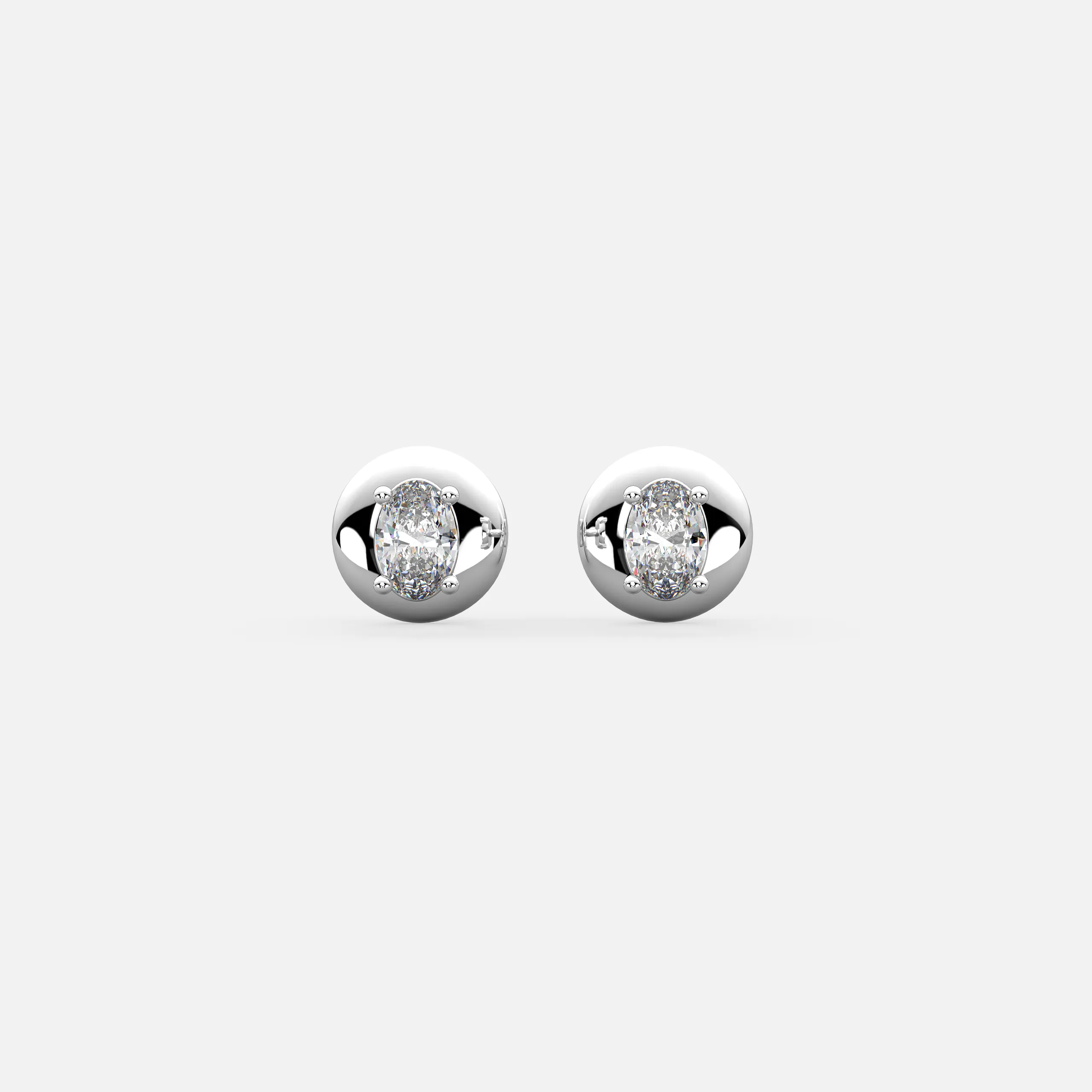 Elegant Oval Earrings
