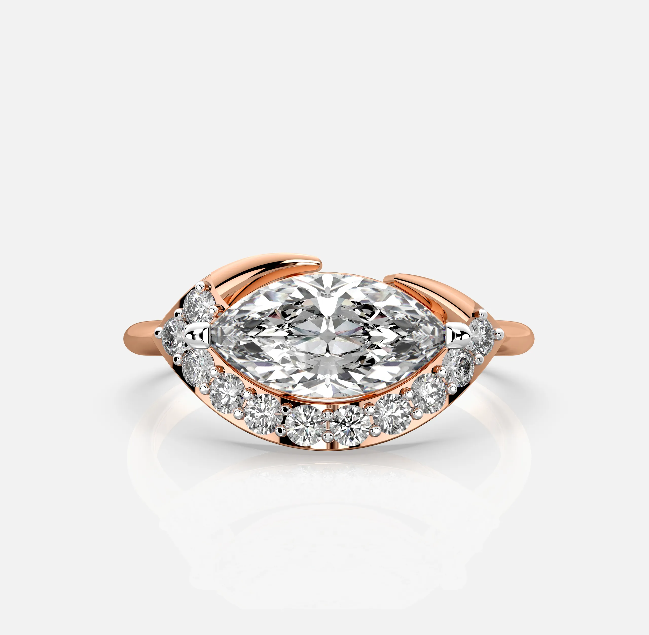 Marquise Embrace Ring