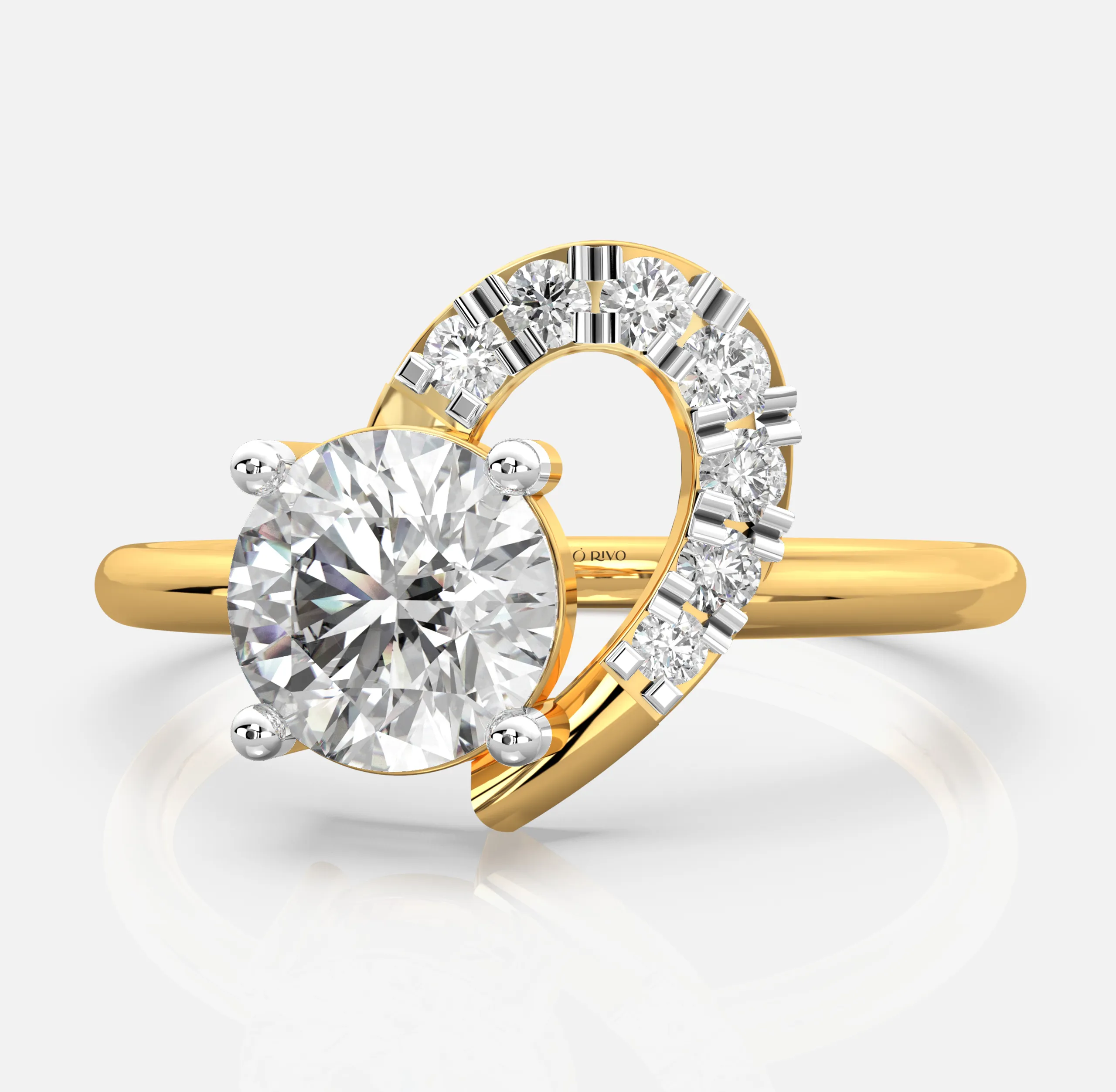Eterna Swirl Diamond Ring