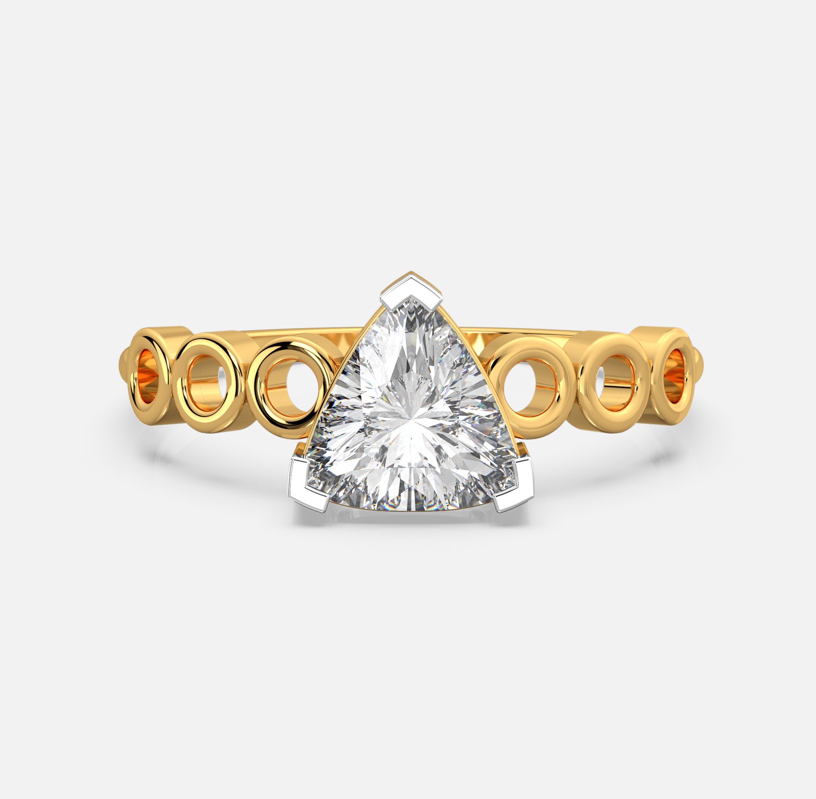 Trillion Aura Diamond Ring